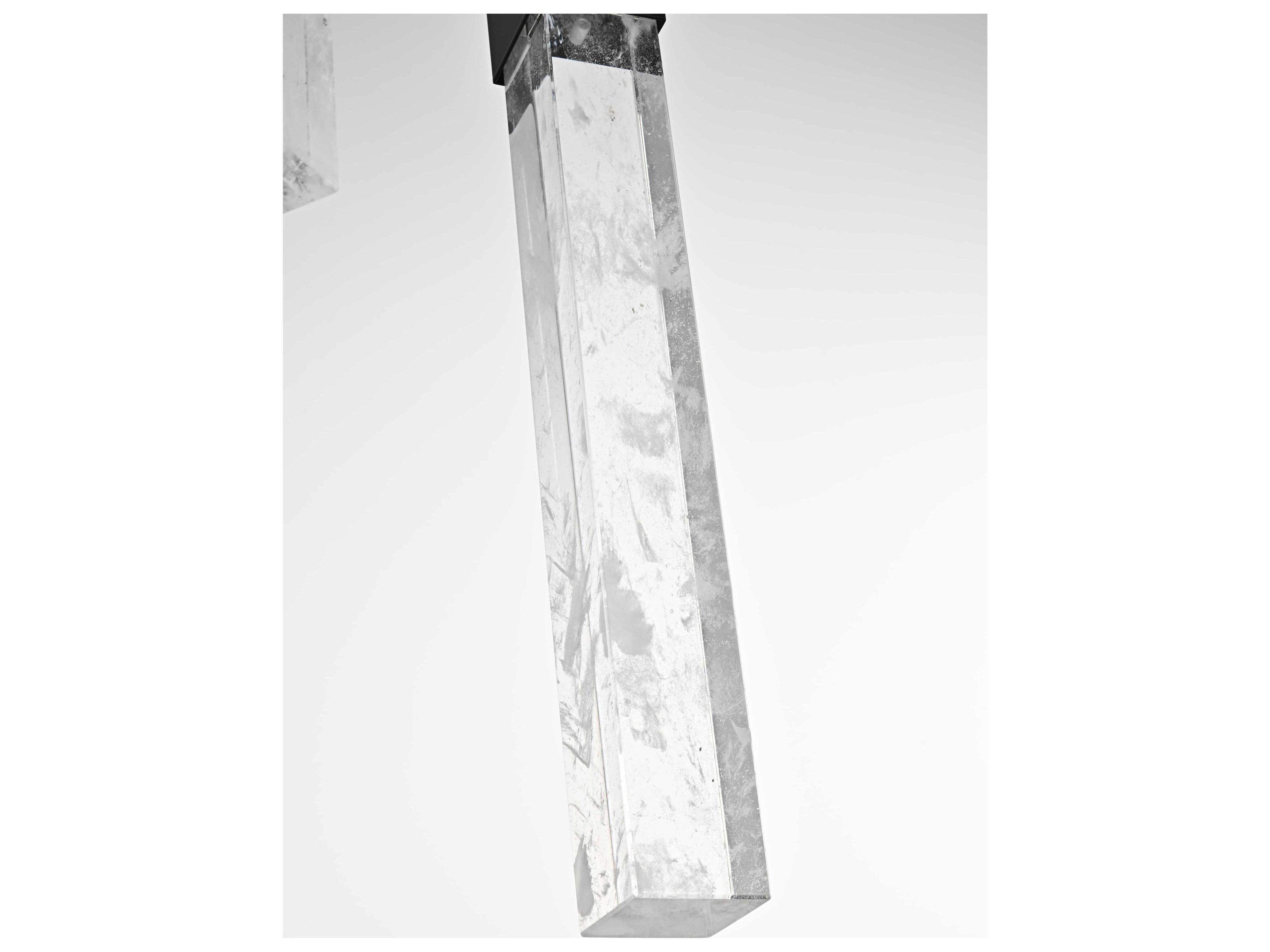 Elegant Lighting Aurora 5-Light Black Linear Pendant