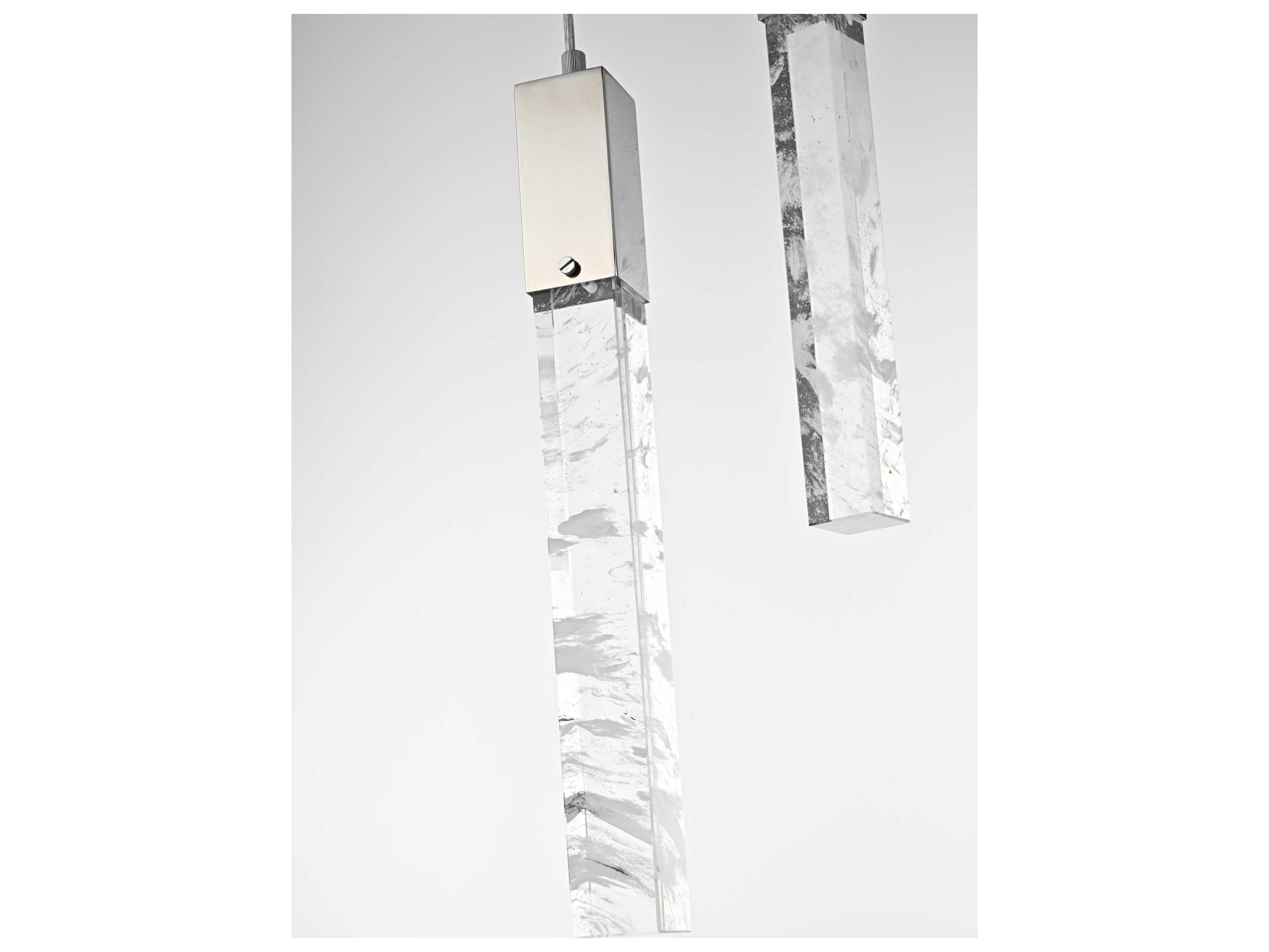 Elegant Lighting Aurora 13-Light Chrome Linear Pendant