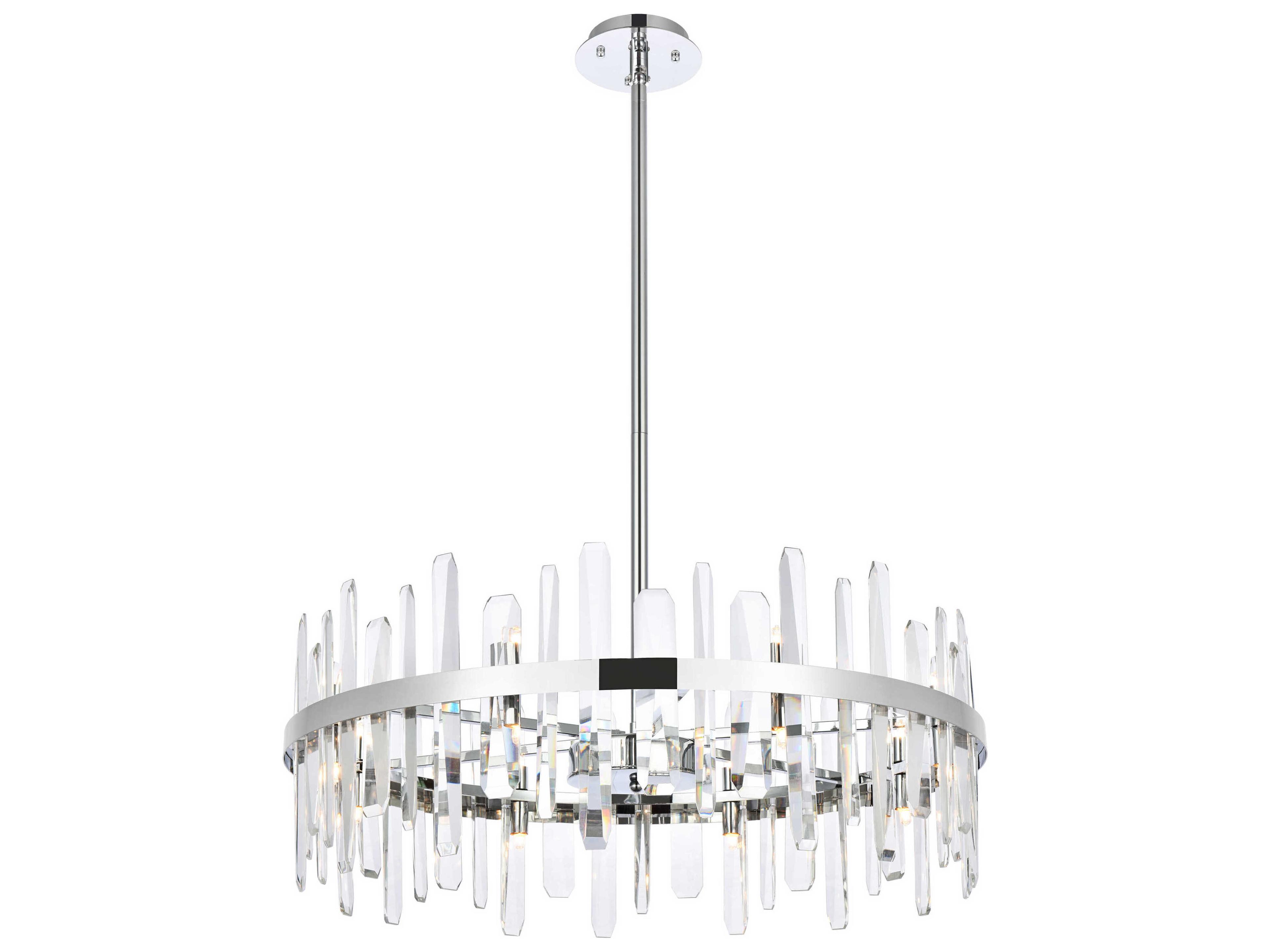 Serena 16-Light6-Light Chrome Crystal Linear Pendant