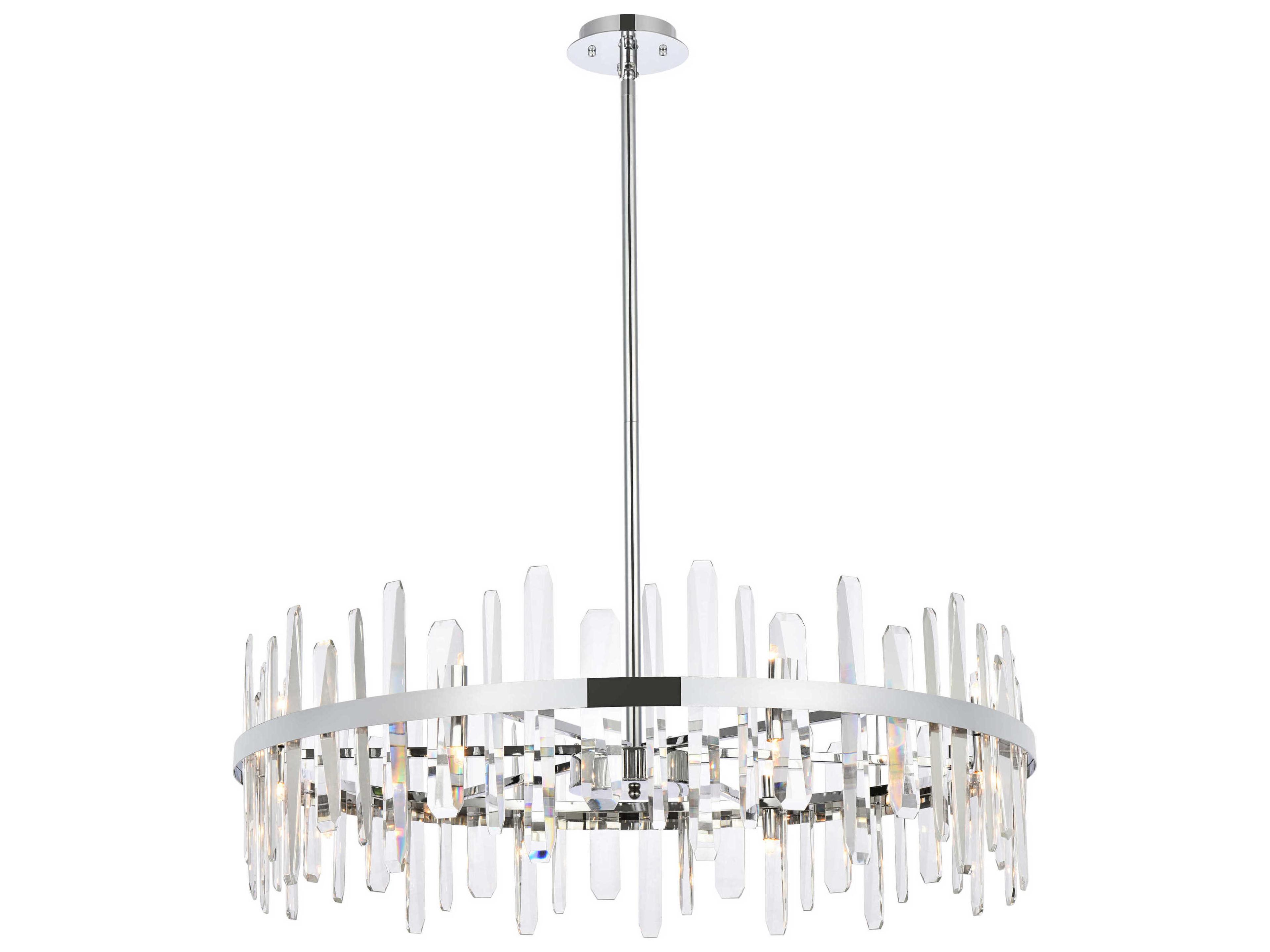Serena 16-Light6-Light Chrome Crystal Linear Pendant