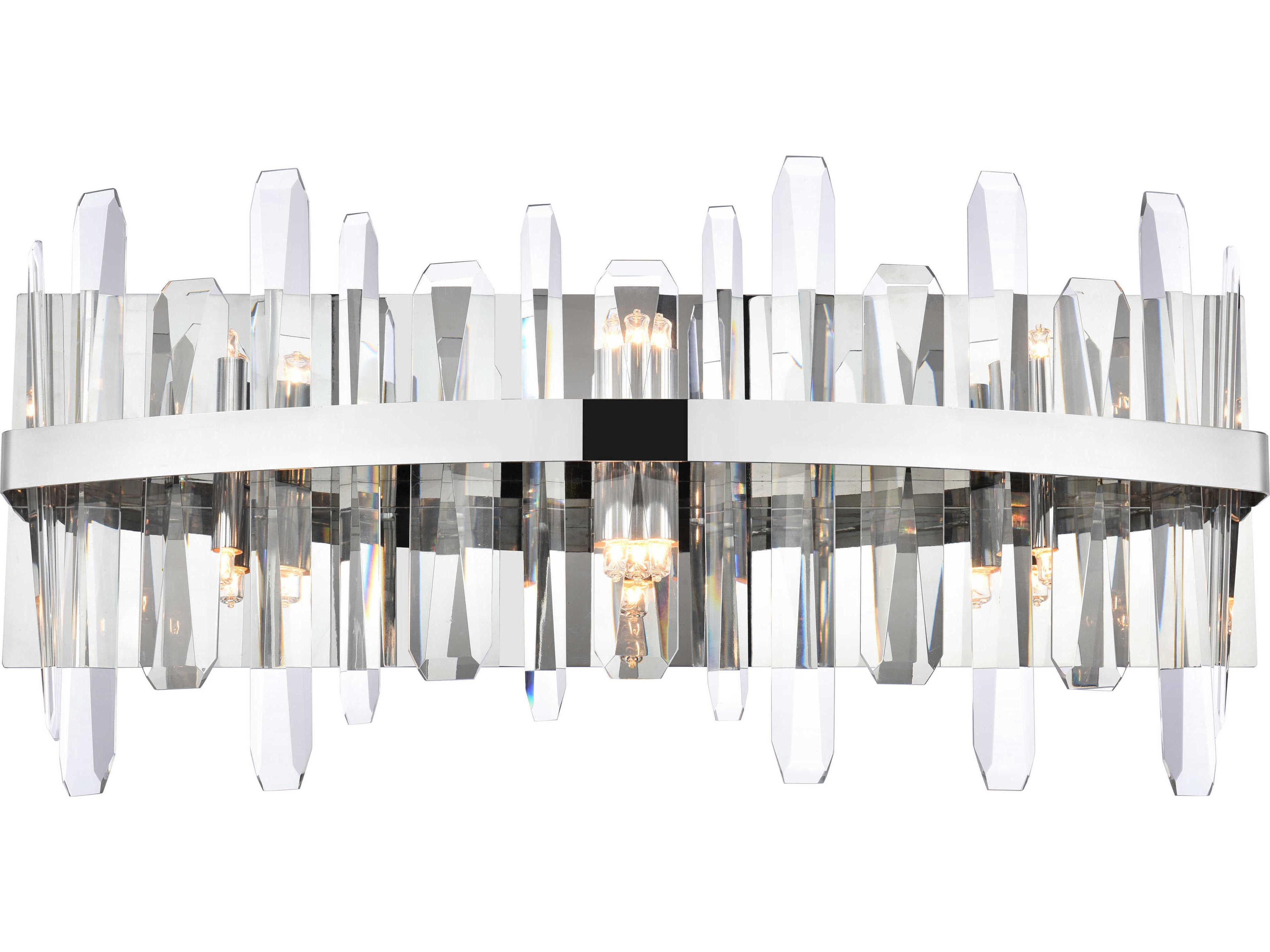 Serena 6-Light Chrome Crystal Vanity Light