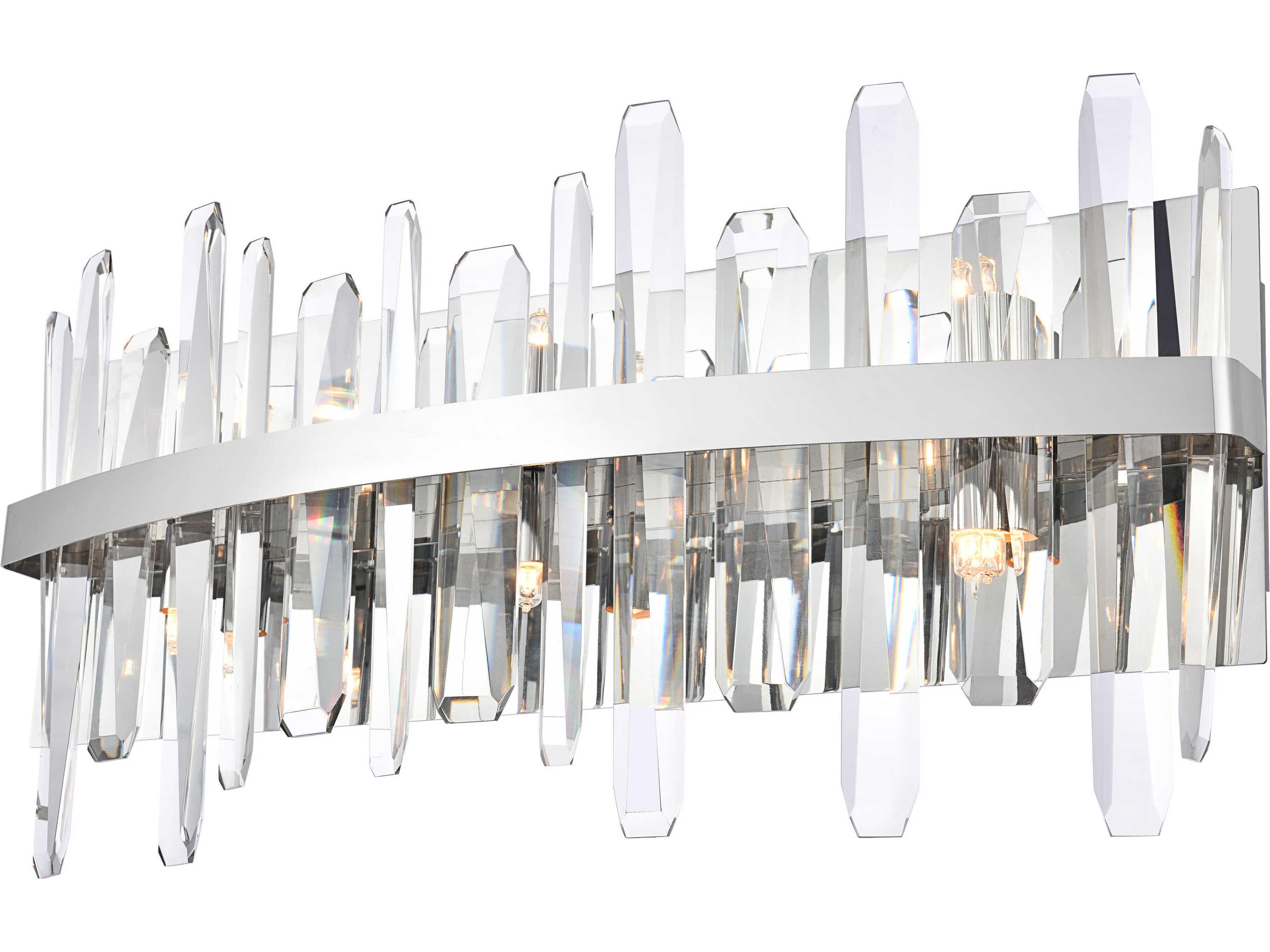 Elegant Lighting Serena 6-Light Chrome Crystal Vanity Light