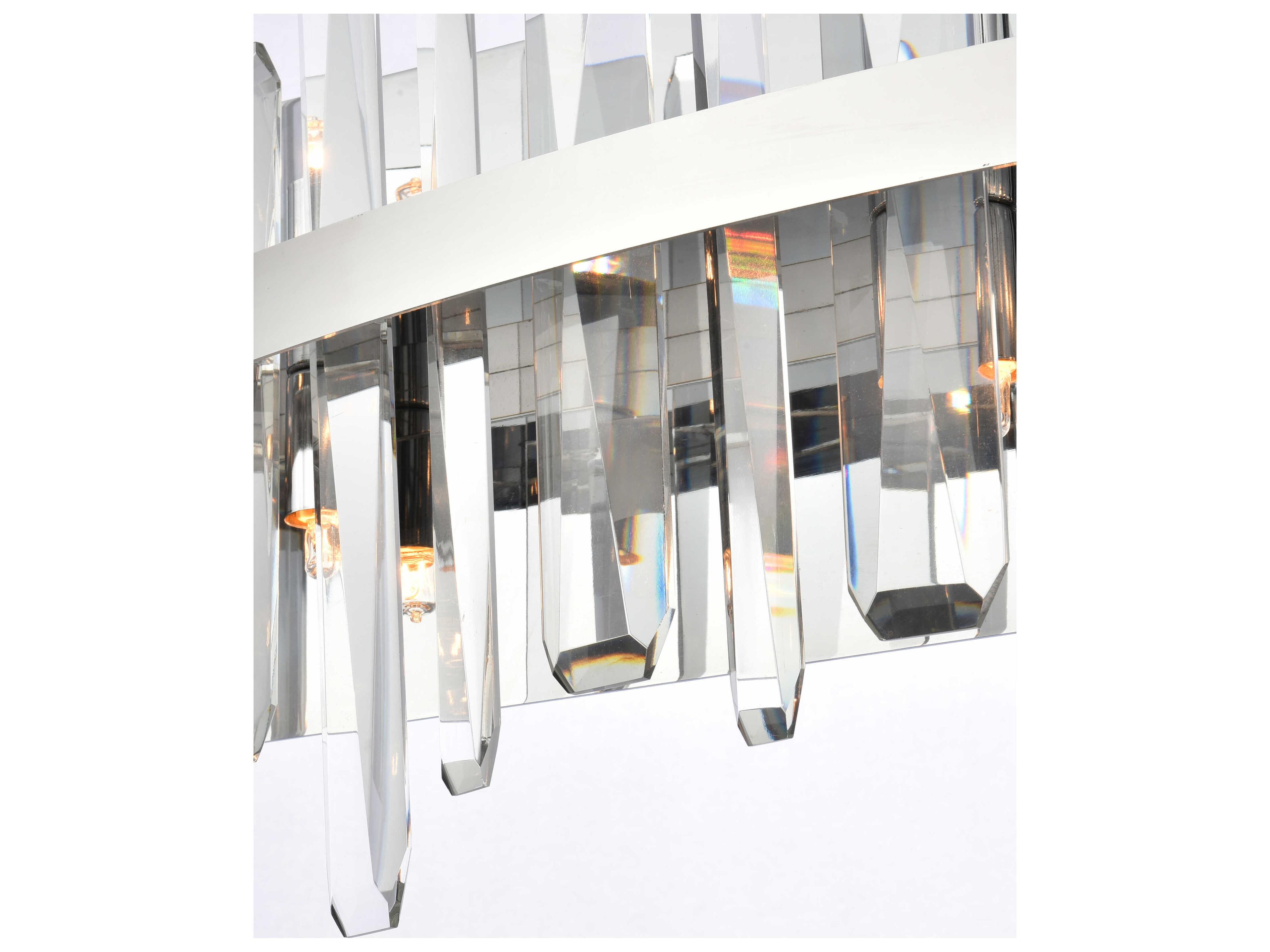Elegant Lighting Serena 8-Light Chrome Crystal Vanity Light