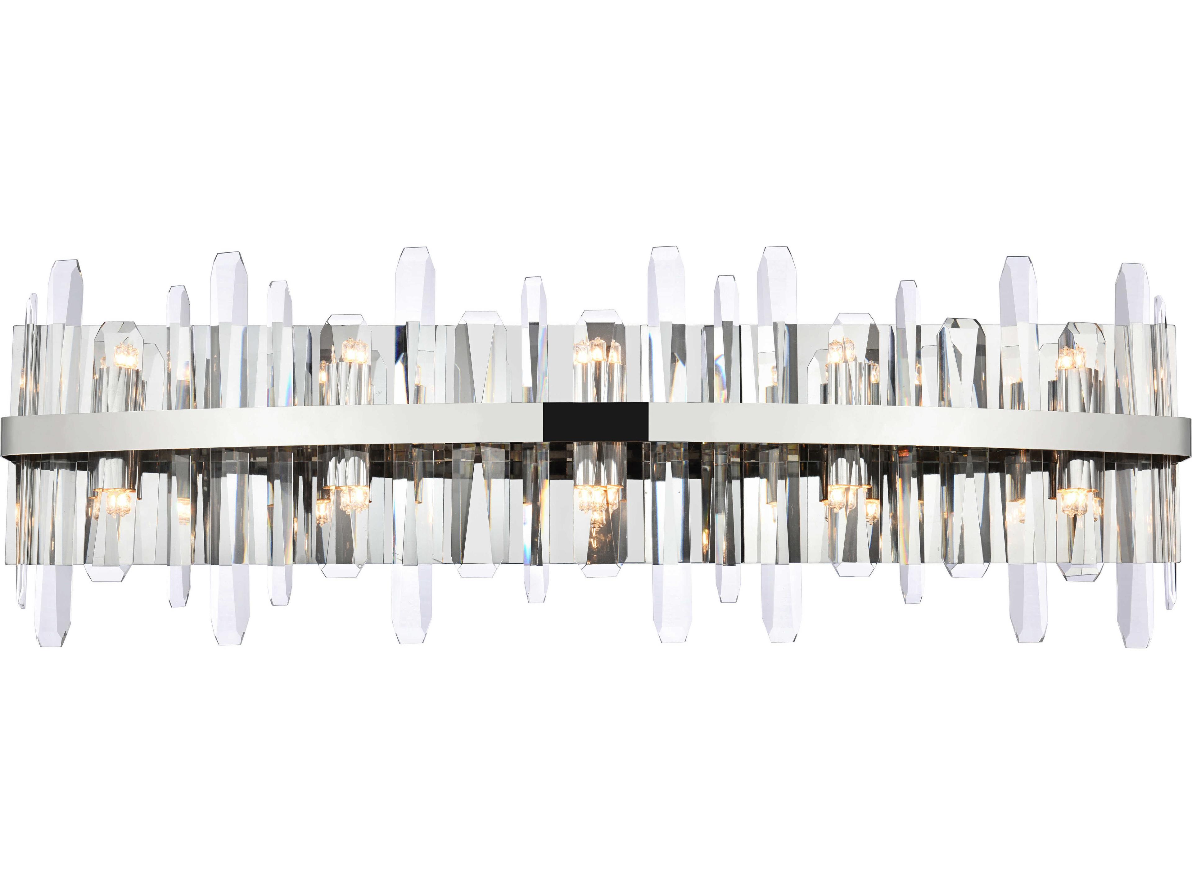 Serena 10-Light Chrome Crystal Vanity Light