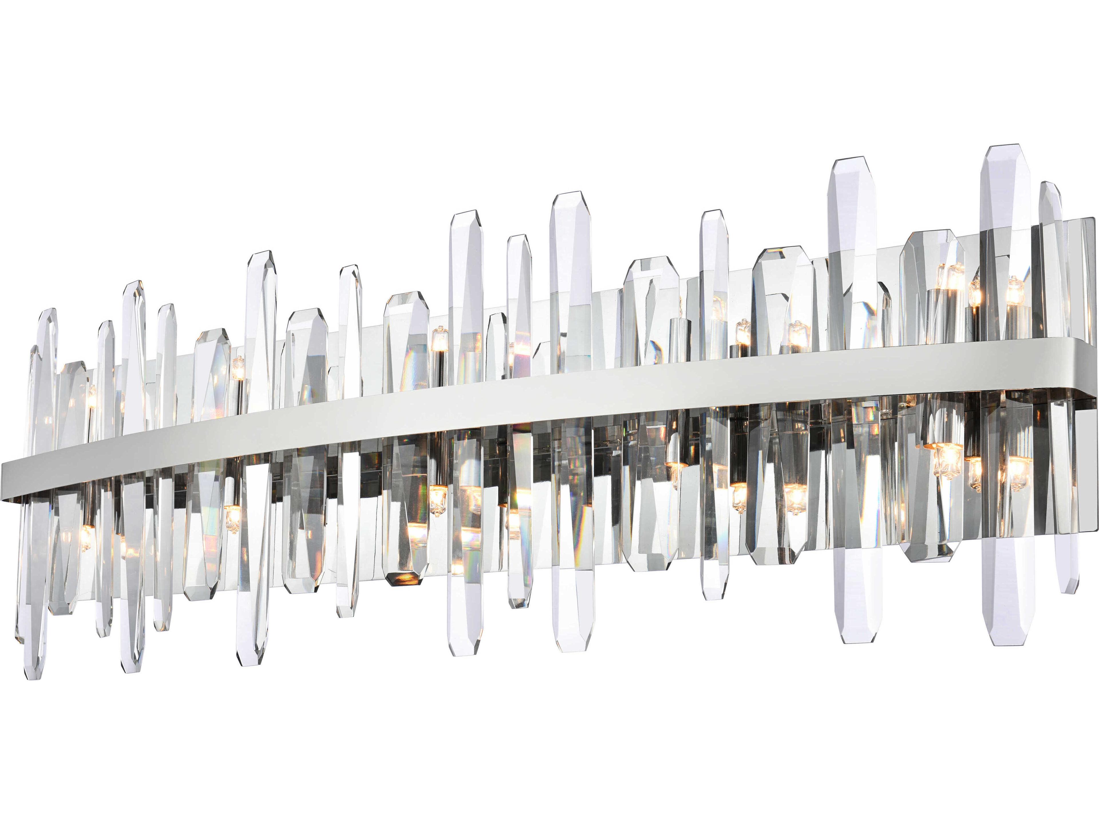 Elegant Lighting Serena 10-Light Chrome Crystal Vanity Light