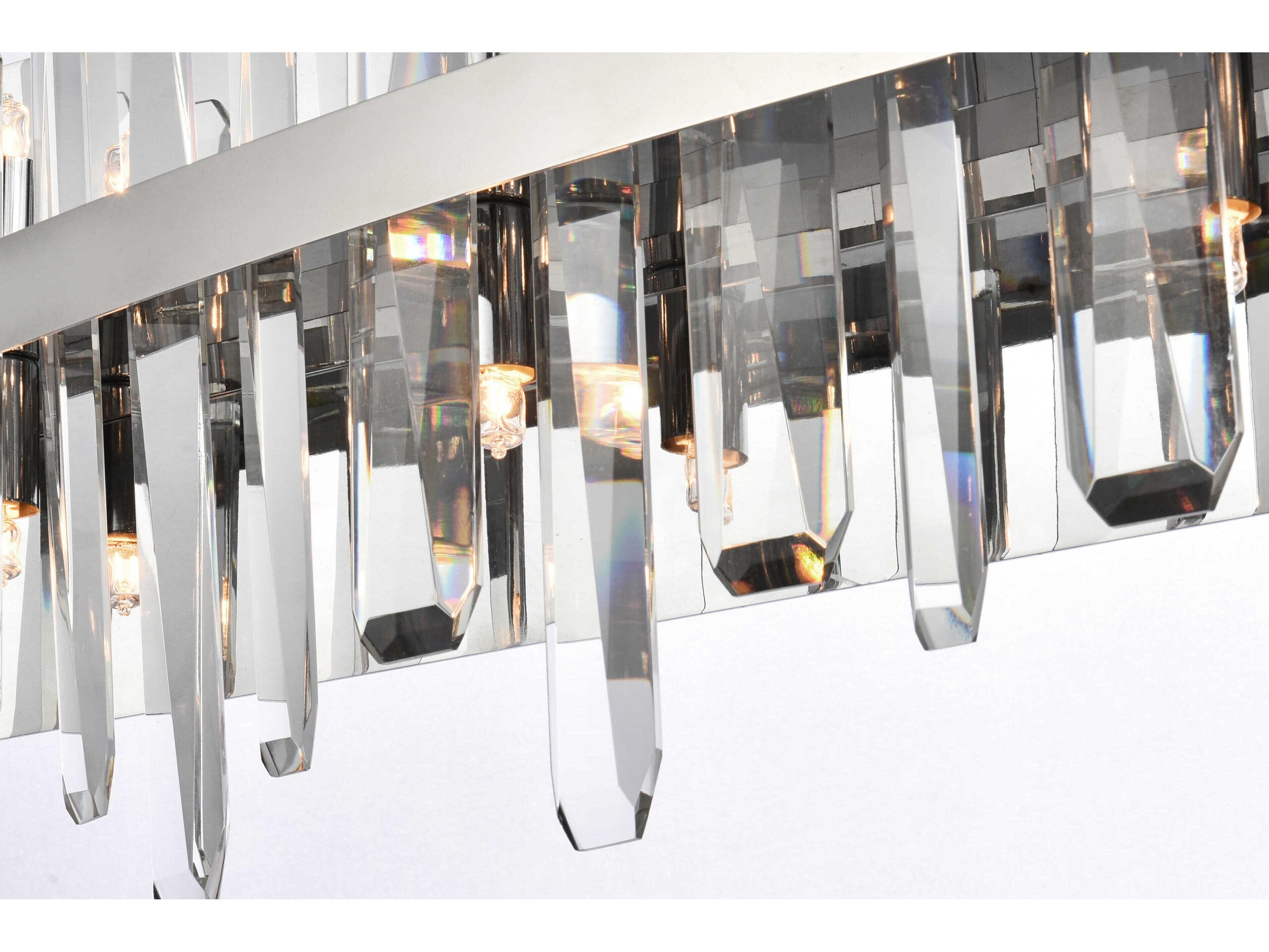 Elegant Lighting Serena 10-Light Chrome Crystal Vanity Light