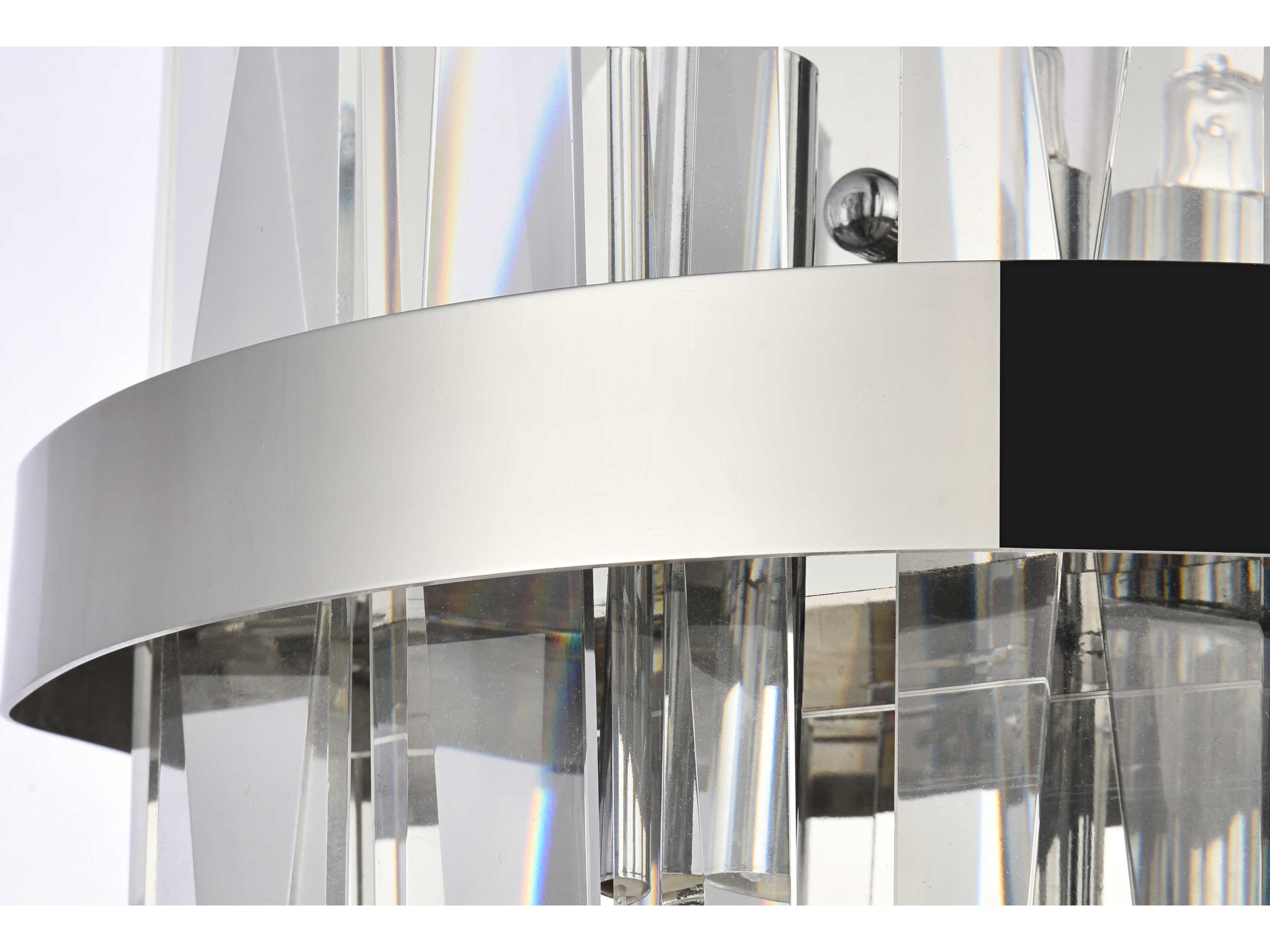 Elegant Lighting Serena 2-Light Chrome Crystal Wall Sconce