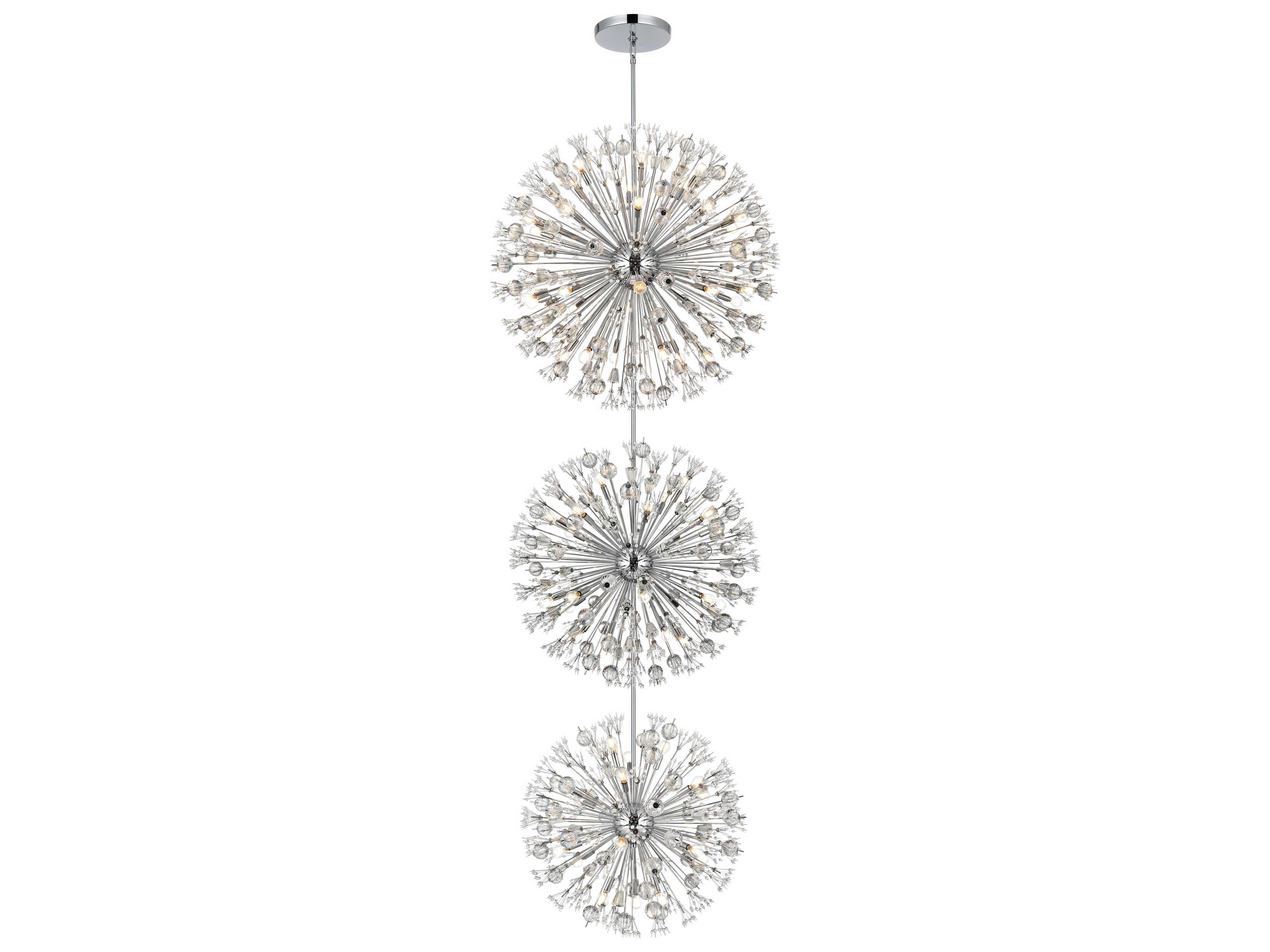 Vera 74-Light Chrome Sputnik Pendant
