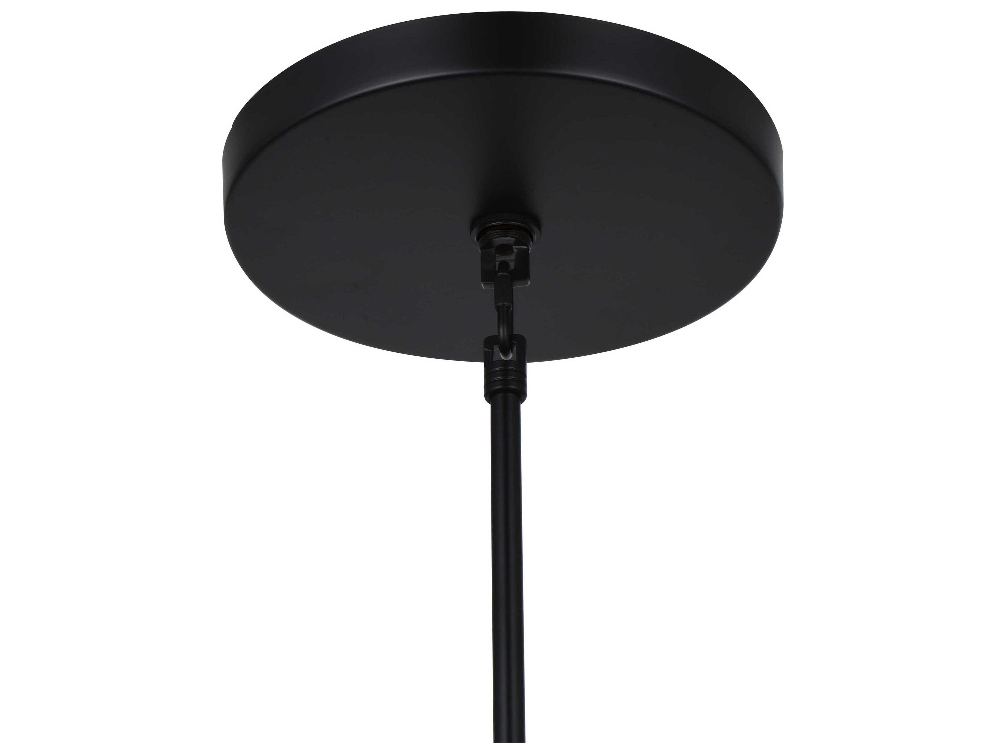 Elegant Lighting Vera 90-Light Black Sputnik Pendant