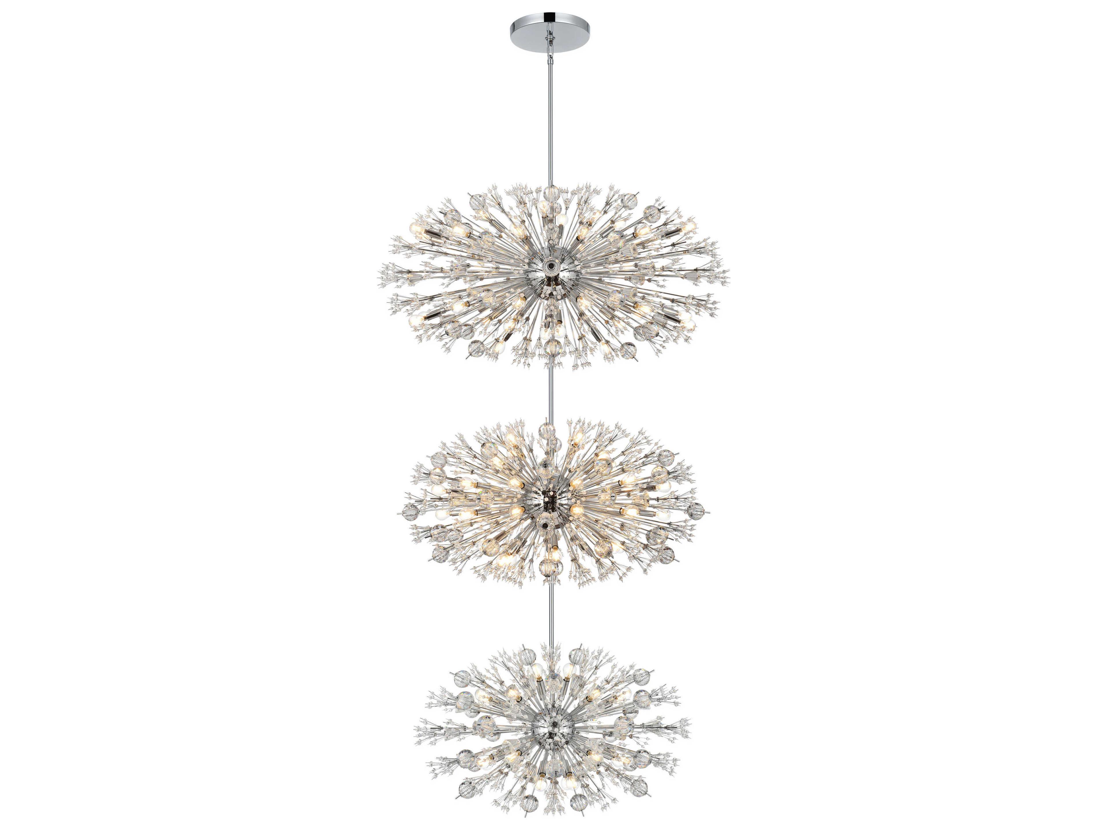 Vera 90-Light Chrome Sputnik Pendant