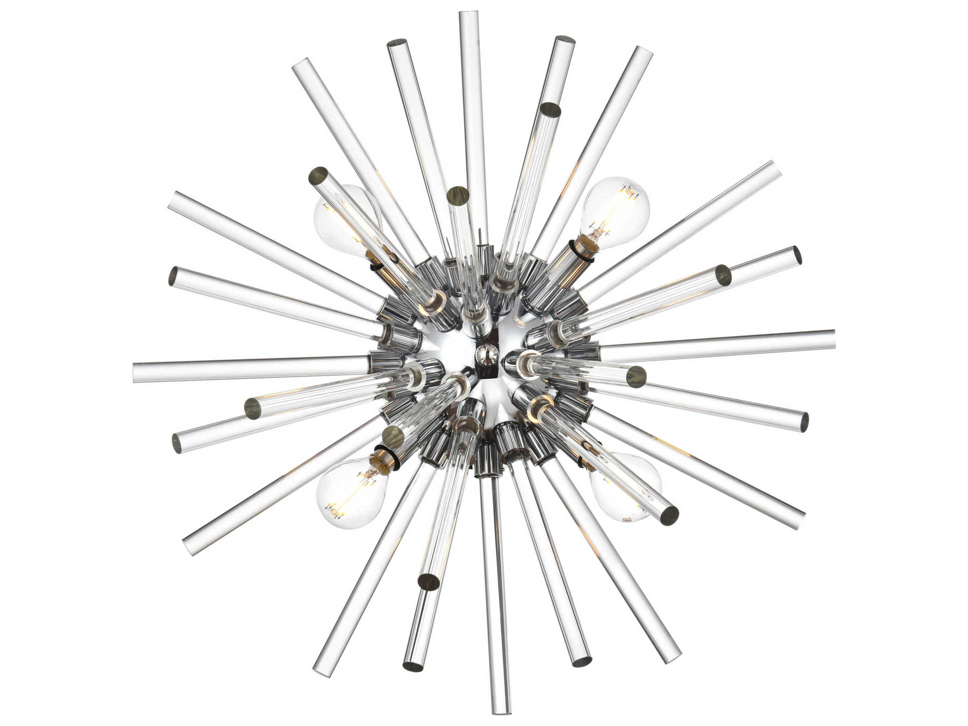 Sienna 4-Light Chrome Glass Wall Sconce