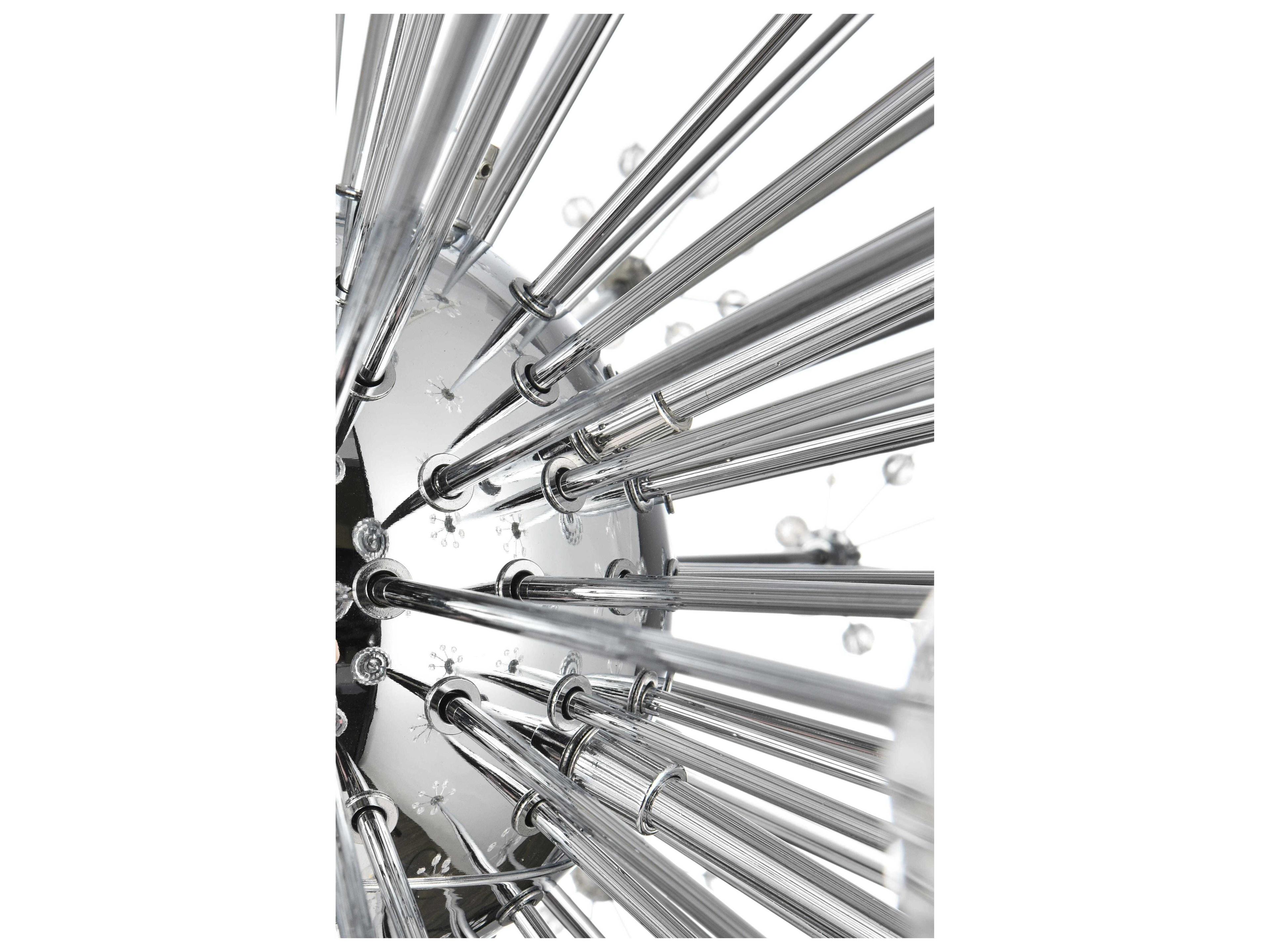 Elegant Lighting Vera 18-Light Chrome Sputnik Pendant