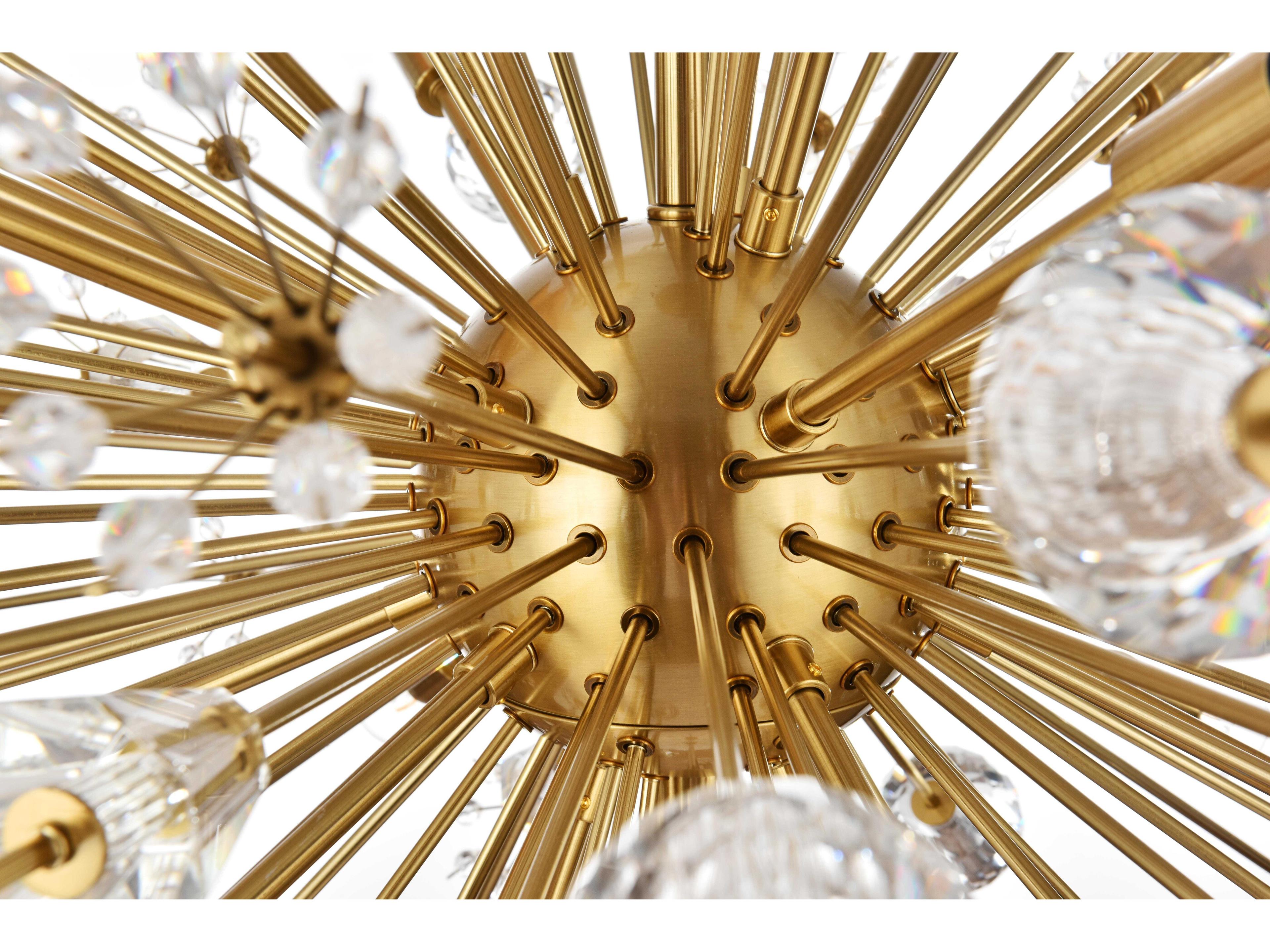 Elegant Lighting Vera 18-Light Gold Sputnik Pendant
