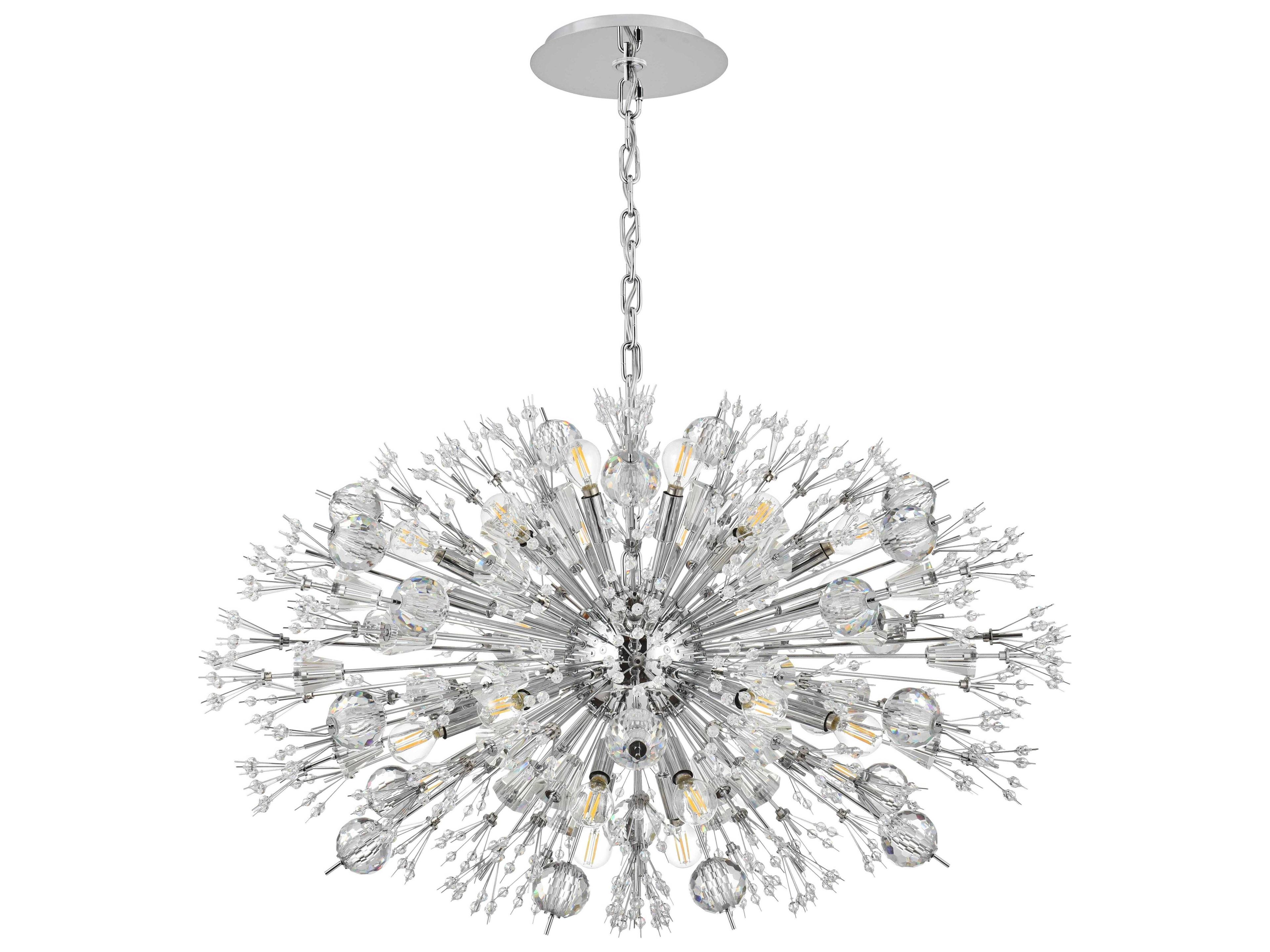 Elegant Lighting Vera 24-Light Chrome Sputnik Pendant