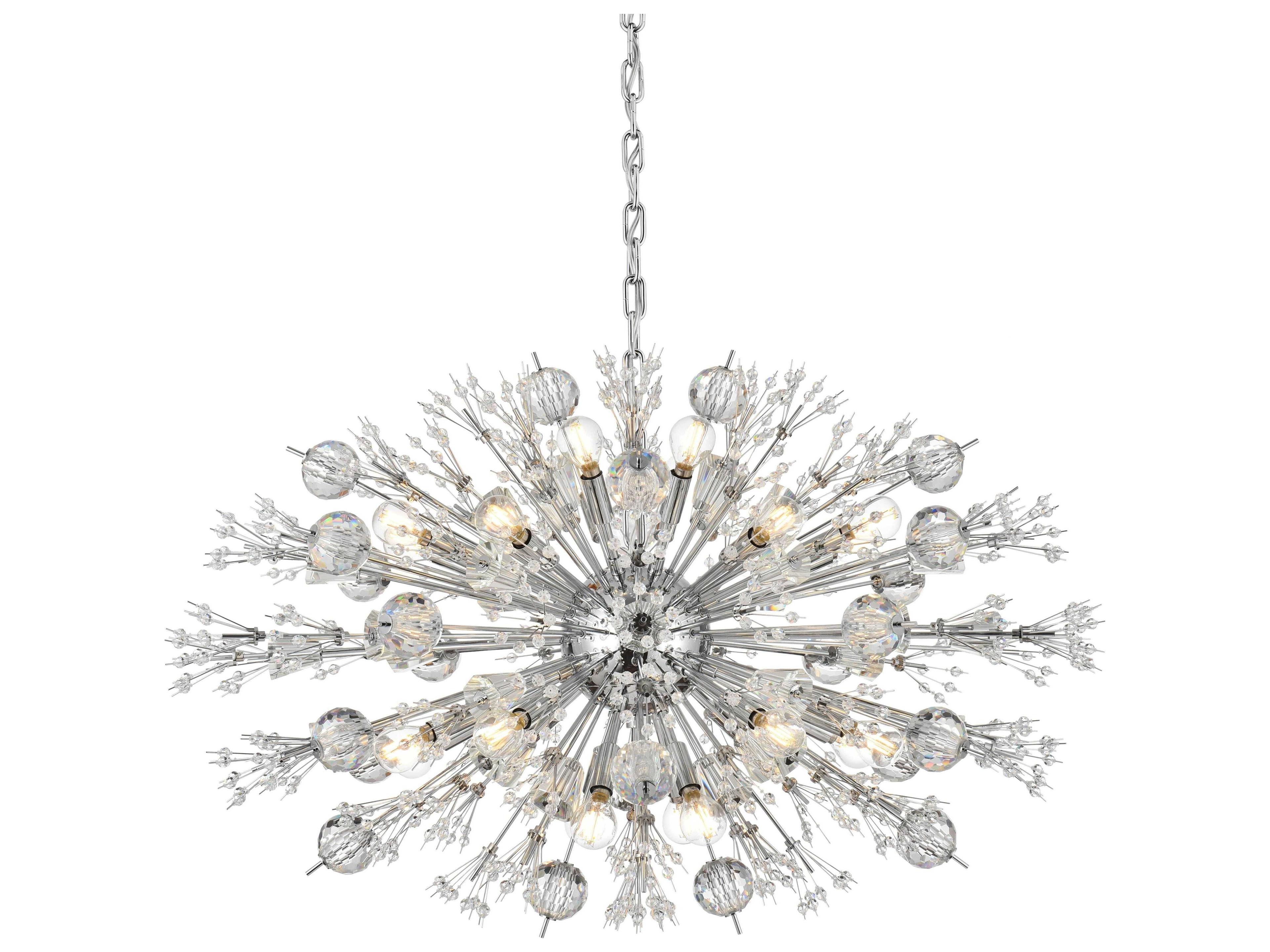 Elegant Lighting Vera 24-Light Chrome Sputnik Pendant