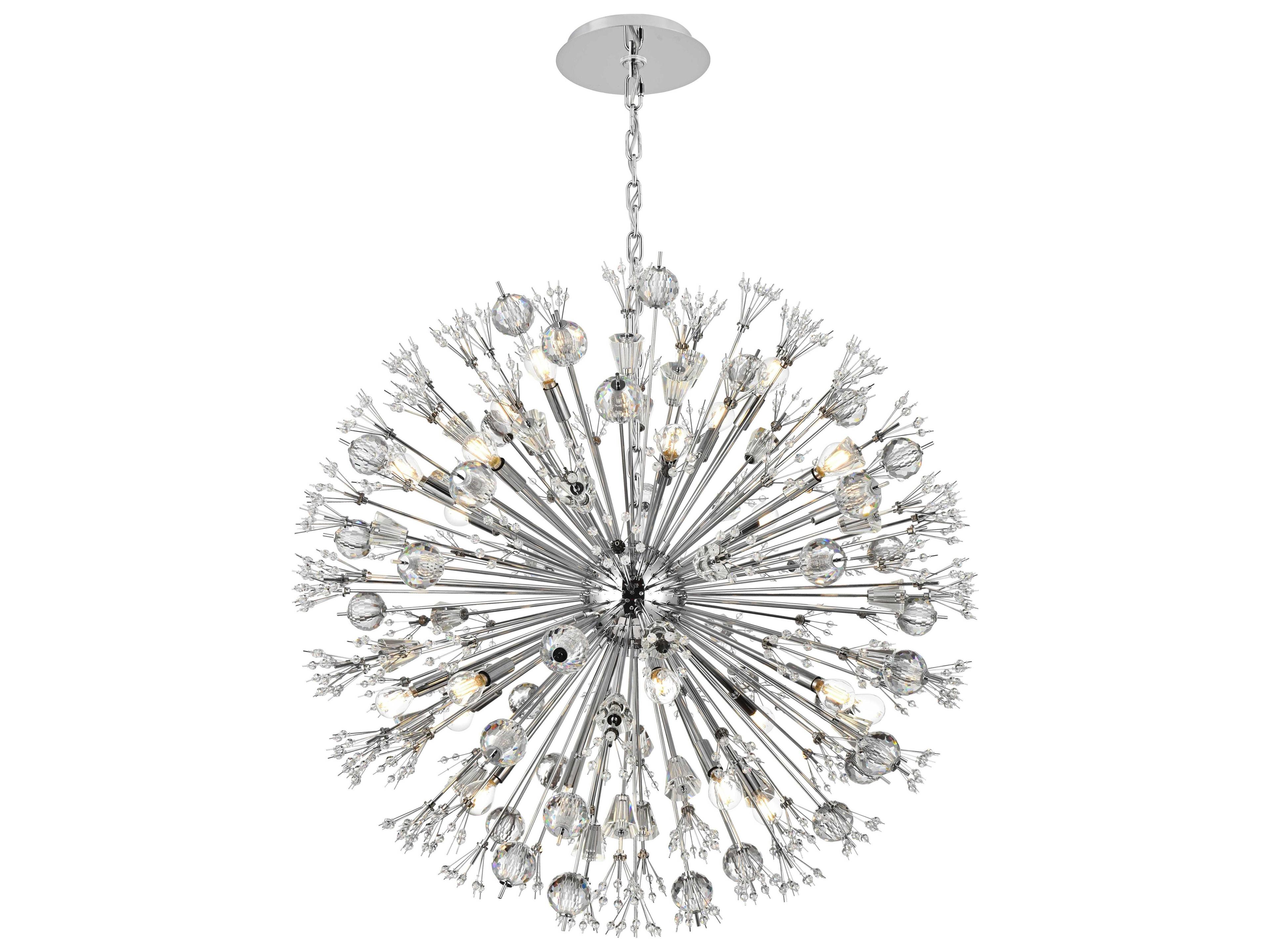 Vera 24-Light Chrome Sputnik Pendant