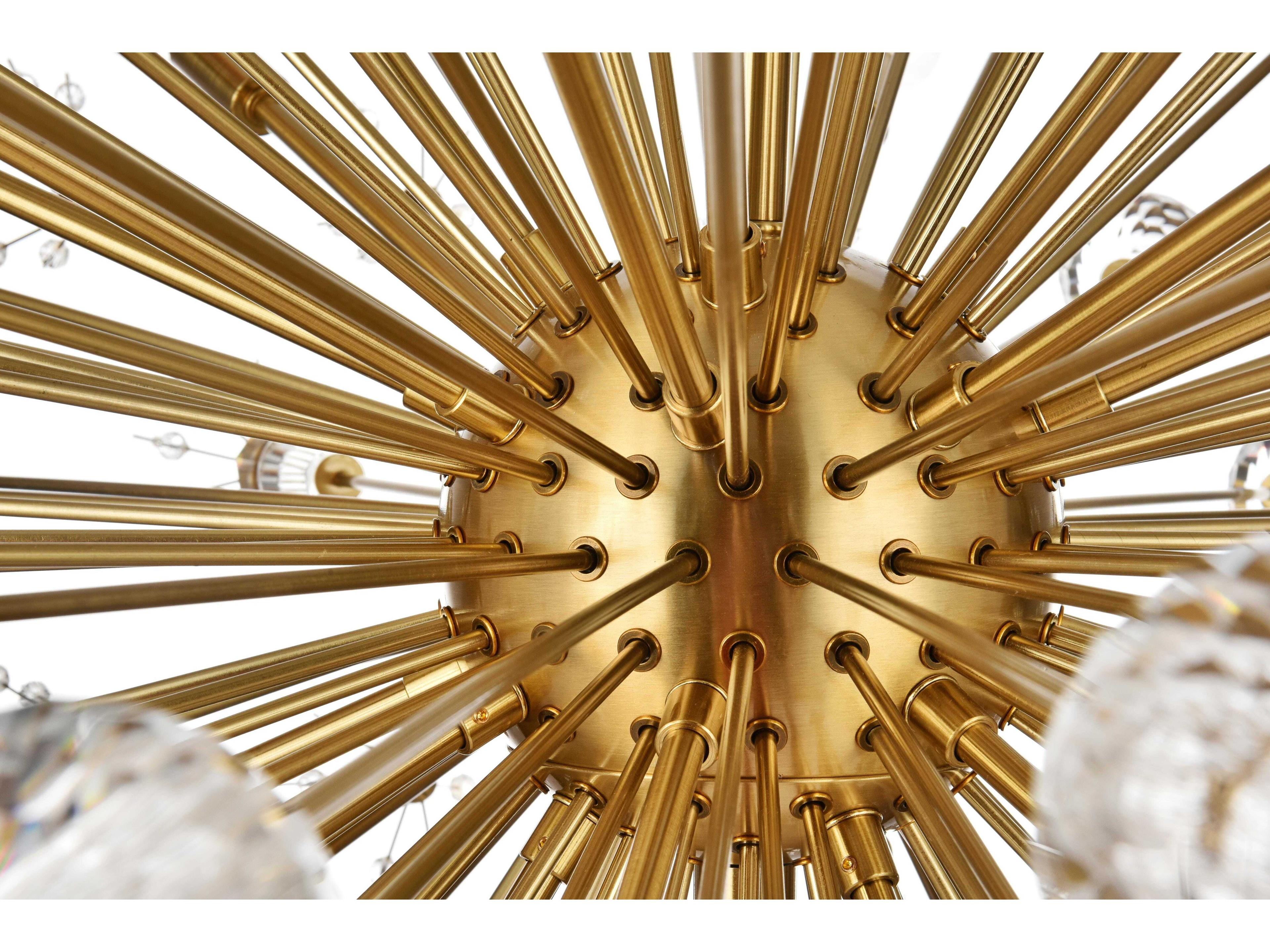 Elegant Lighting Vera 24-Light Gold Sputnik Pendant