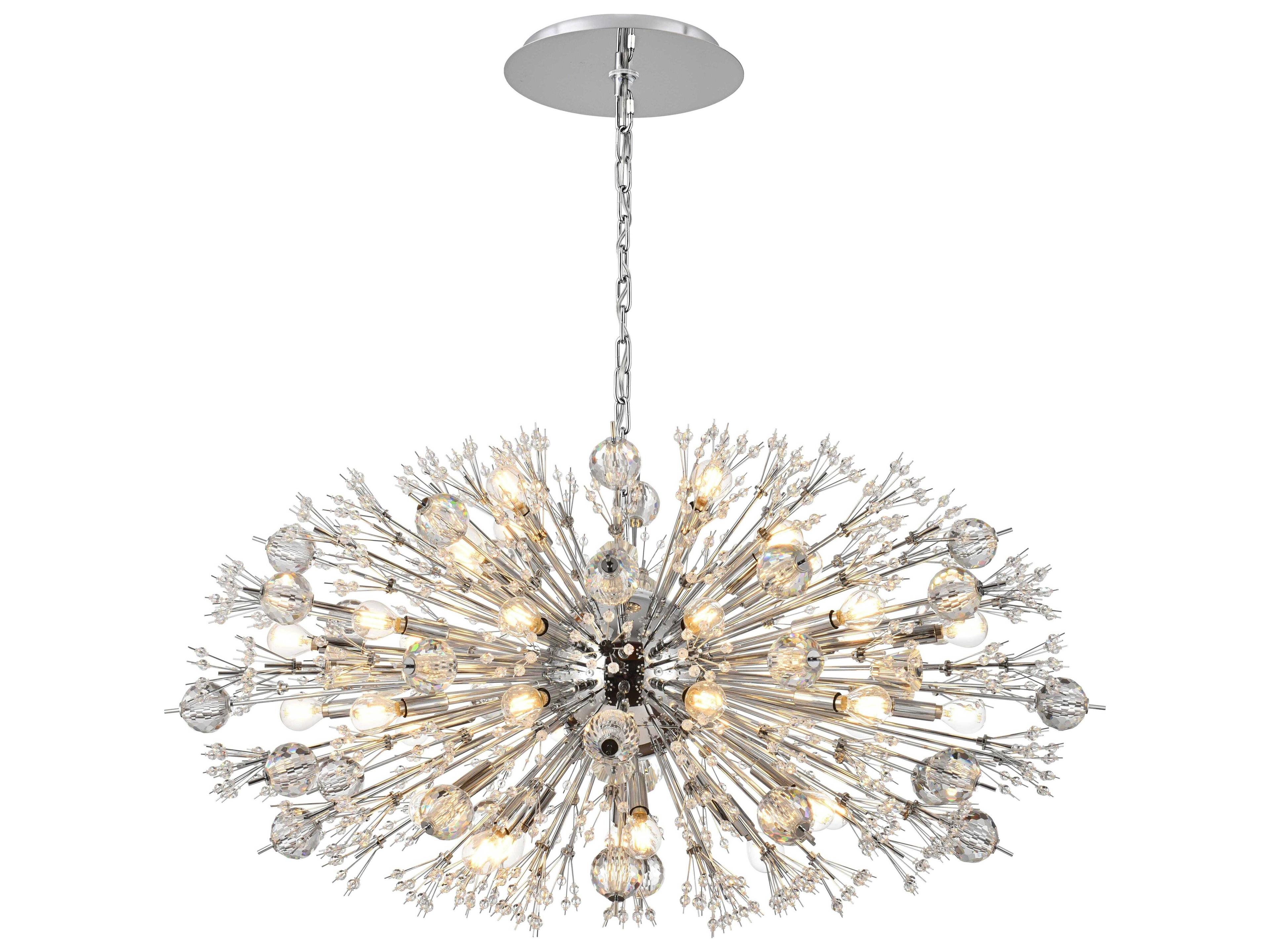 Vera 38-Light Chrome Sputnik Pendant