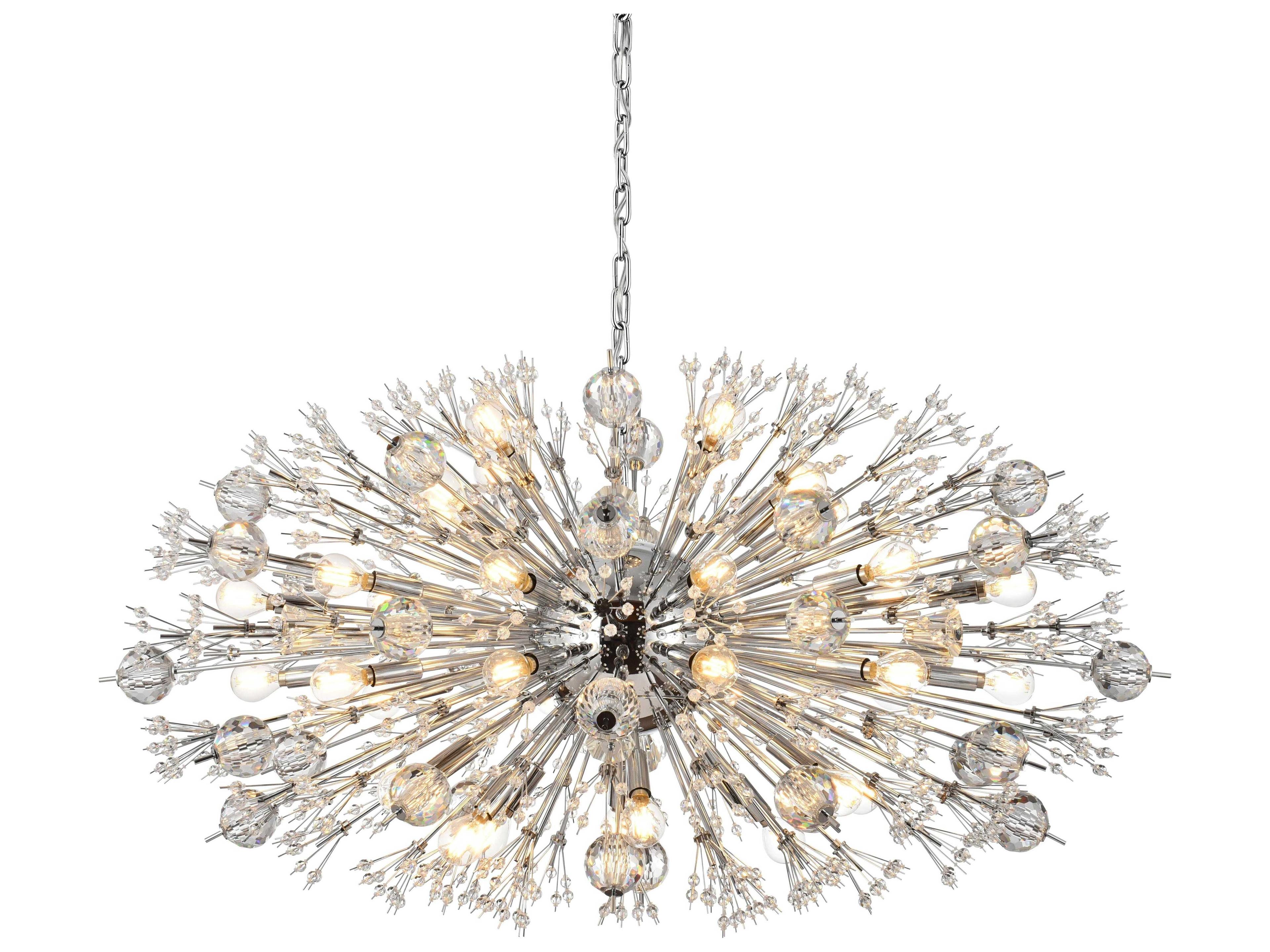 Elegant Lighting Vera 38-Light Chrome Sputnik Pendant