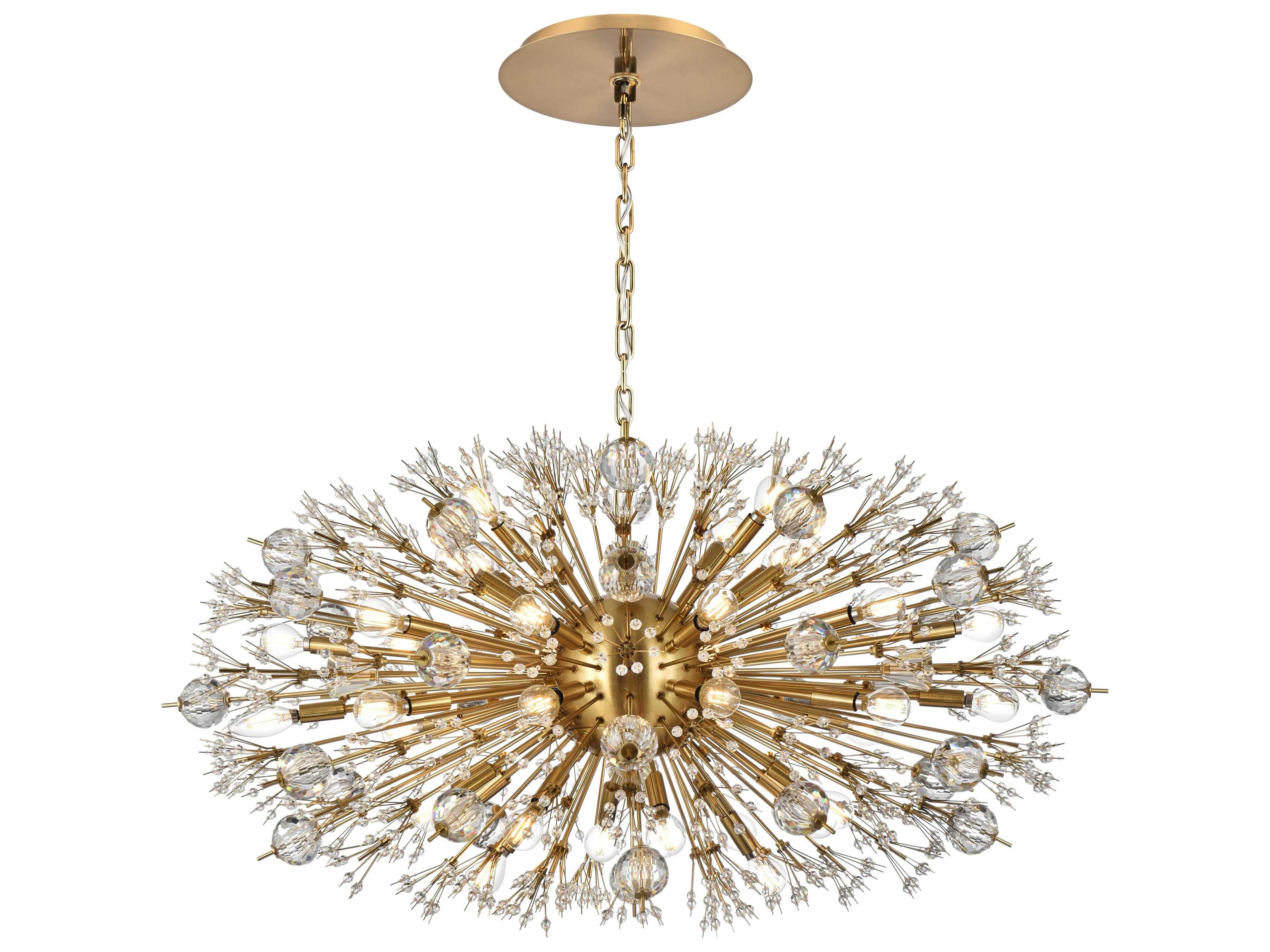 Vera 38-Light Gold Sputnik Pendant