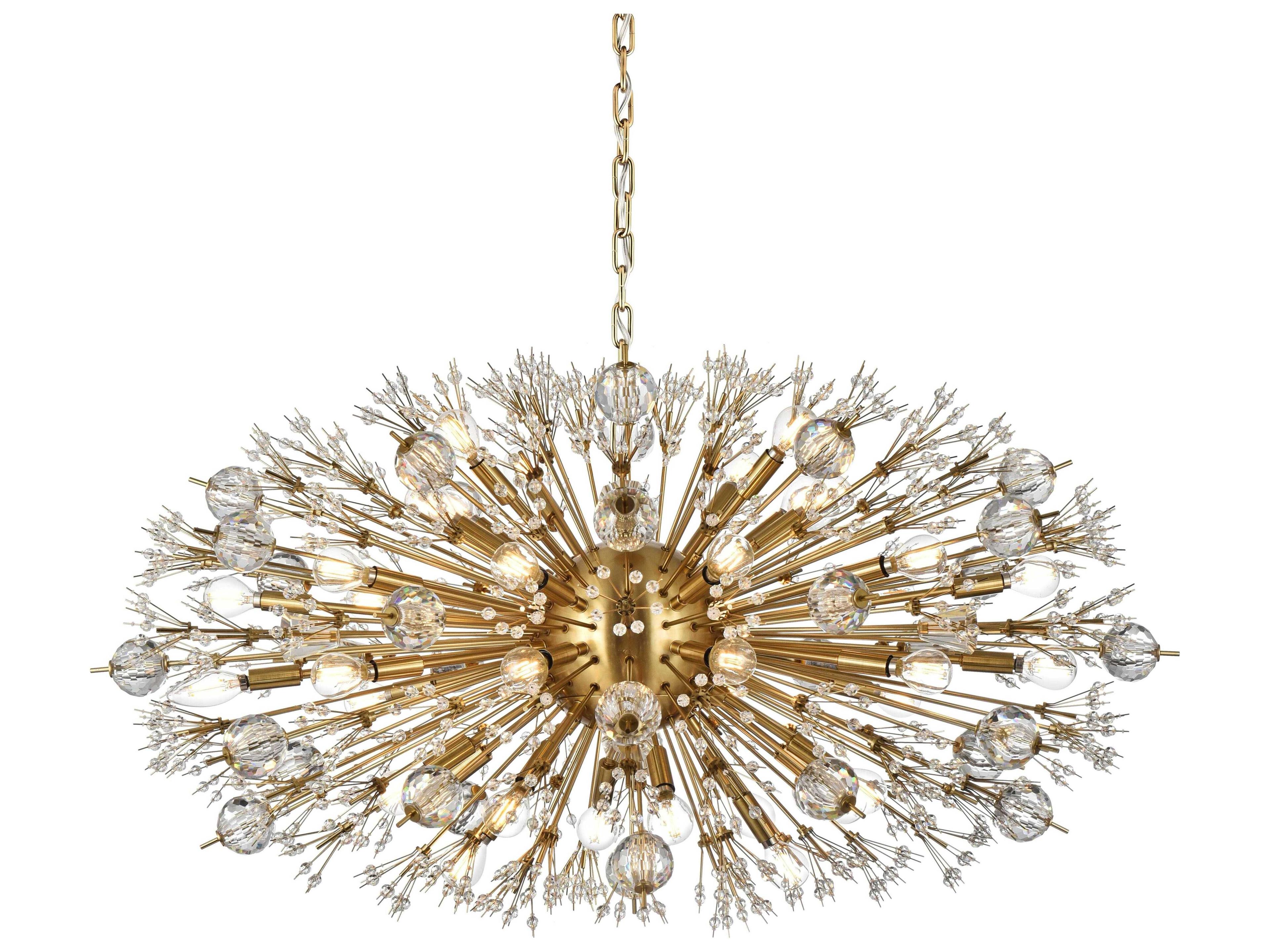 Elegant Lighting Vera 38-Light Gold Sputnik Pendant