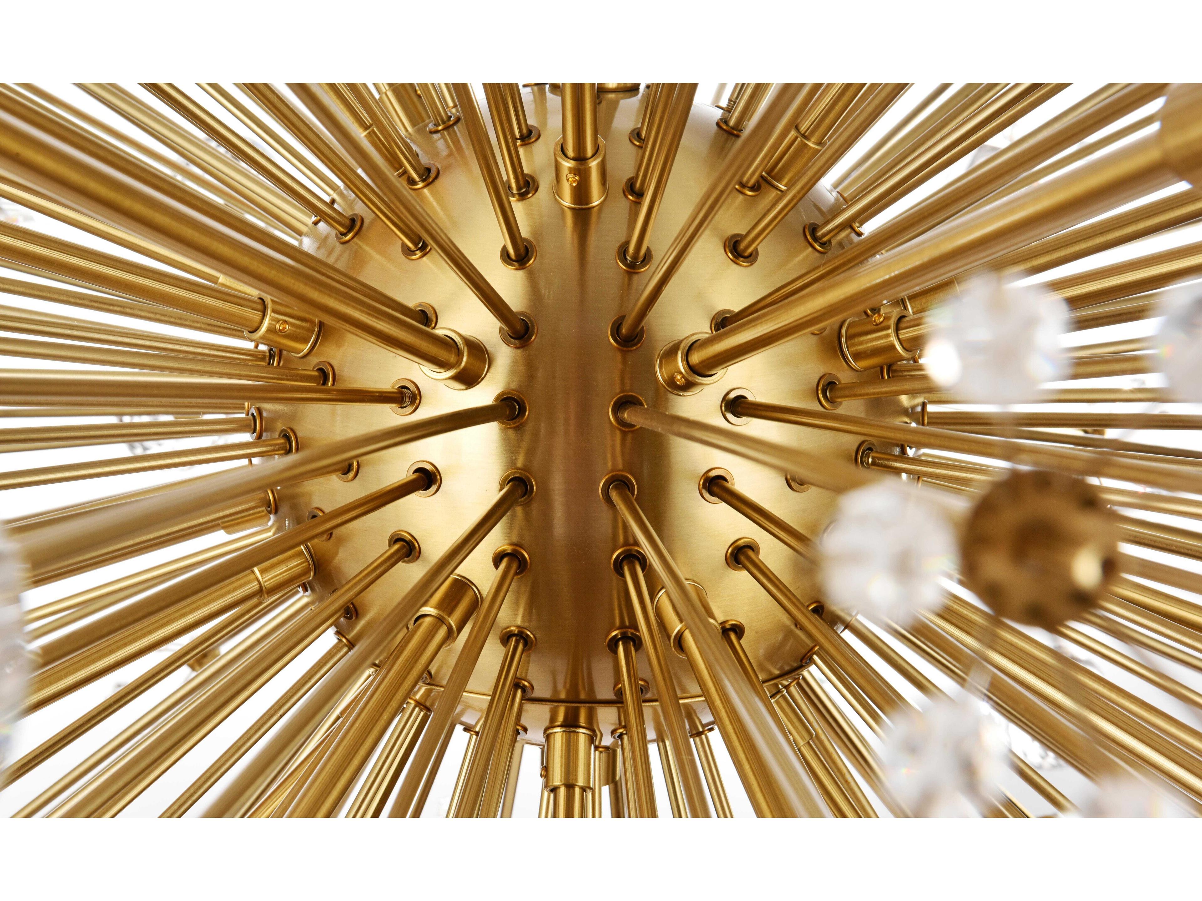 Elegant Lighting Vera 32-Light Gold Sputnik Pendant