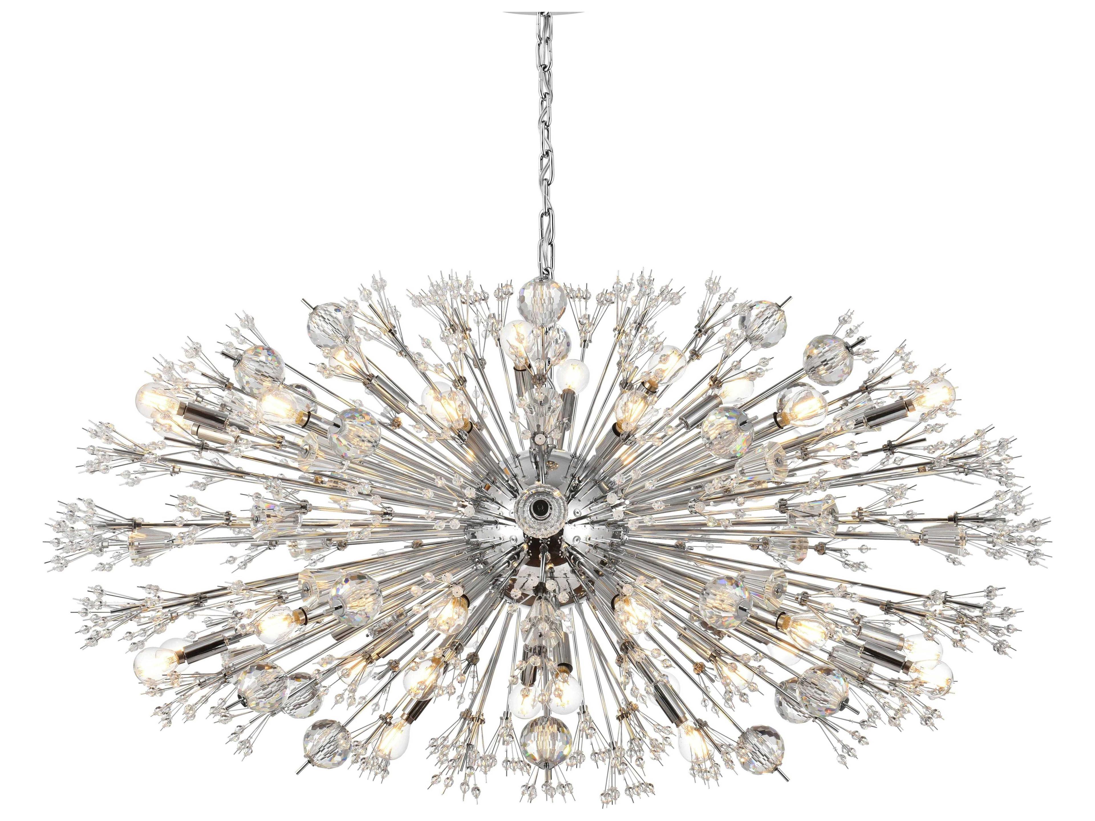 Elegant Lighting Vera 38-Light Chrome Sputnik Pendant