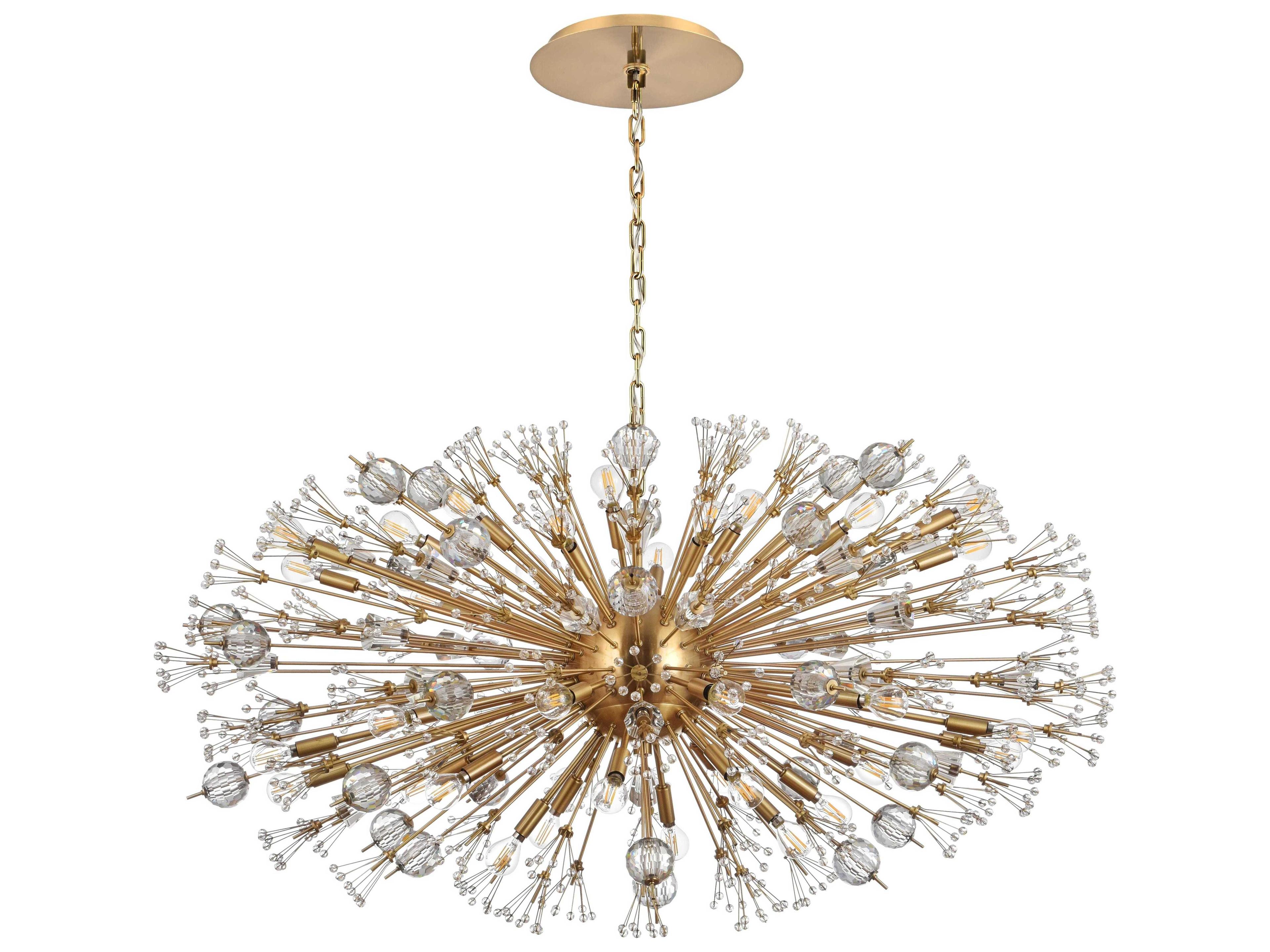 Elegant Lighting Vera 38-Light Gold Sputnik Pendant