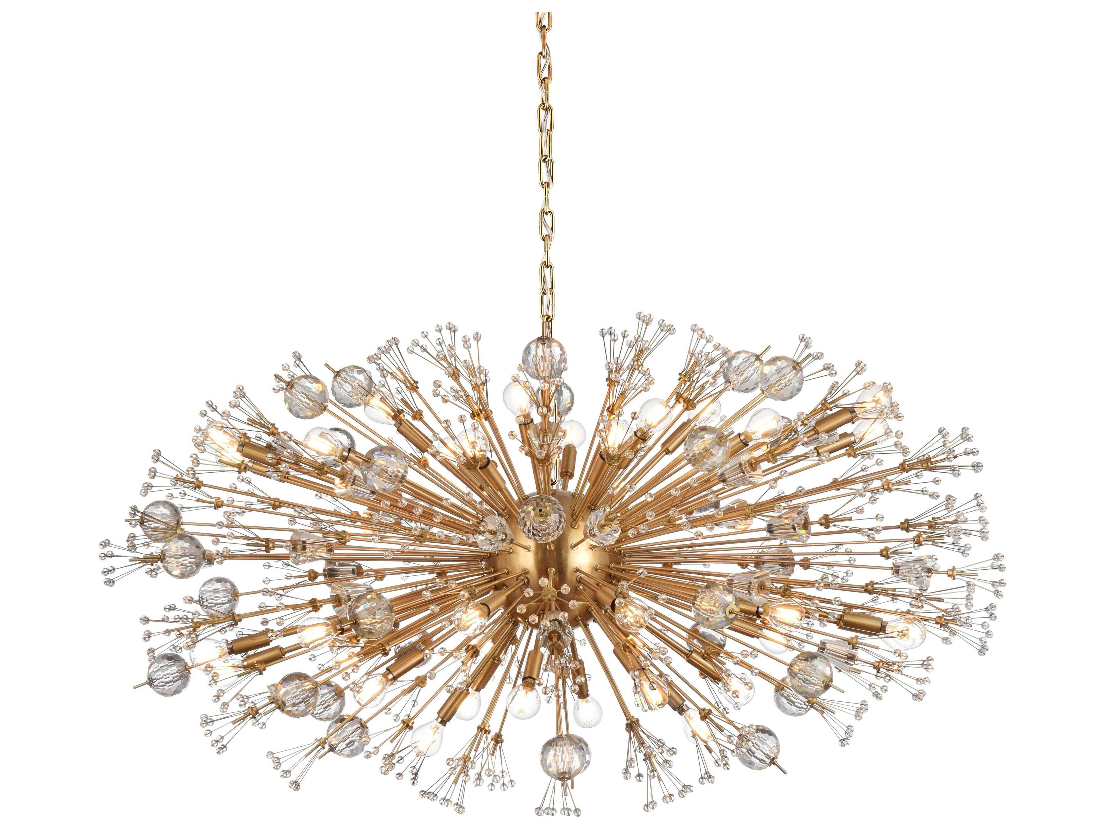 Elegant Lighting Vera 38-Light Gold Sputnik Pendant
