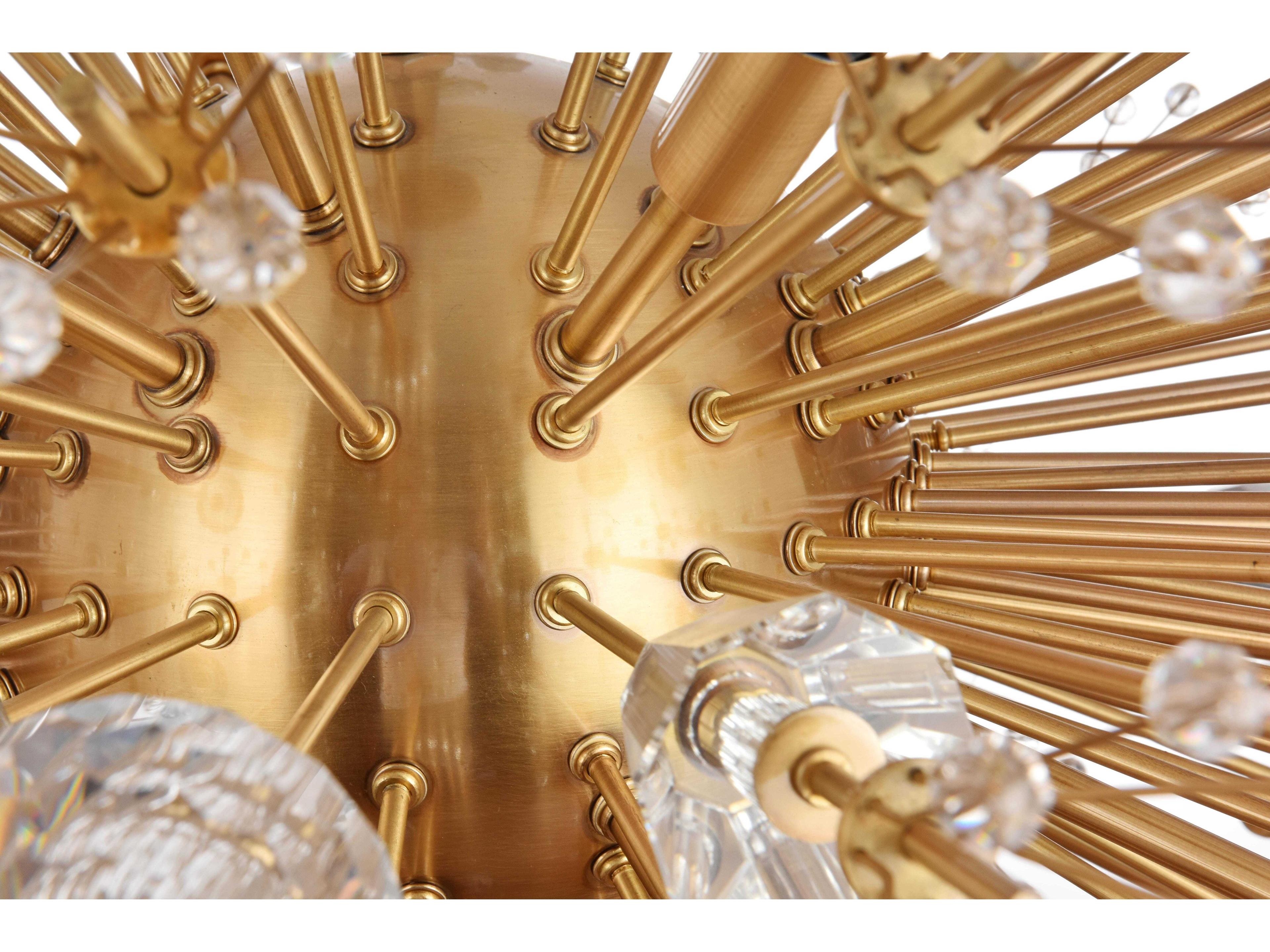 Elegant Lighting Vera 38-Light Gold Sputnik Pendant