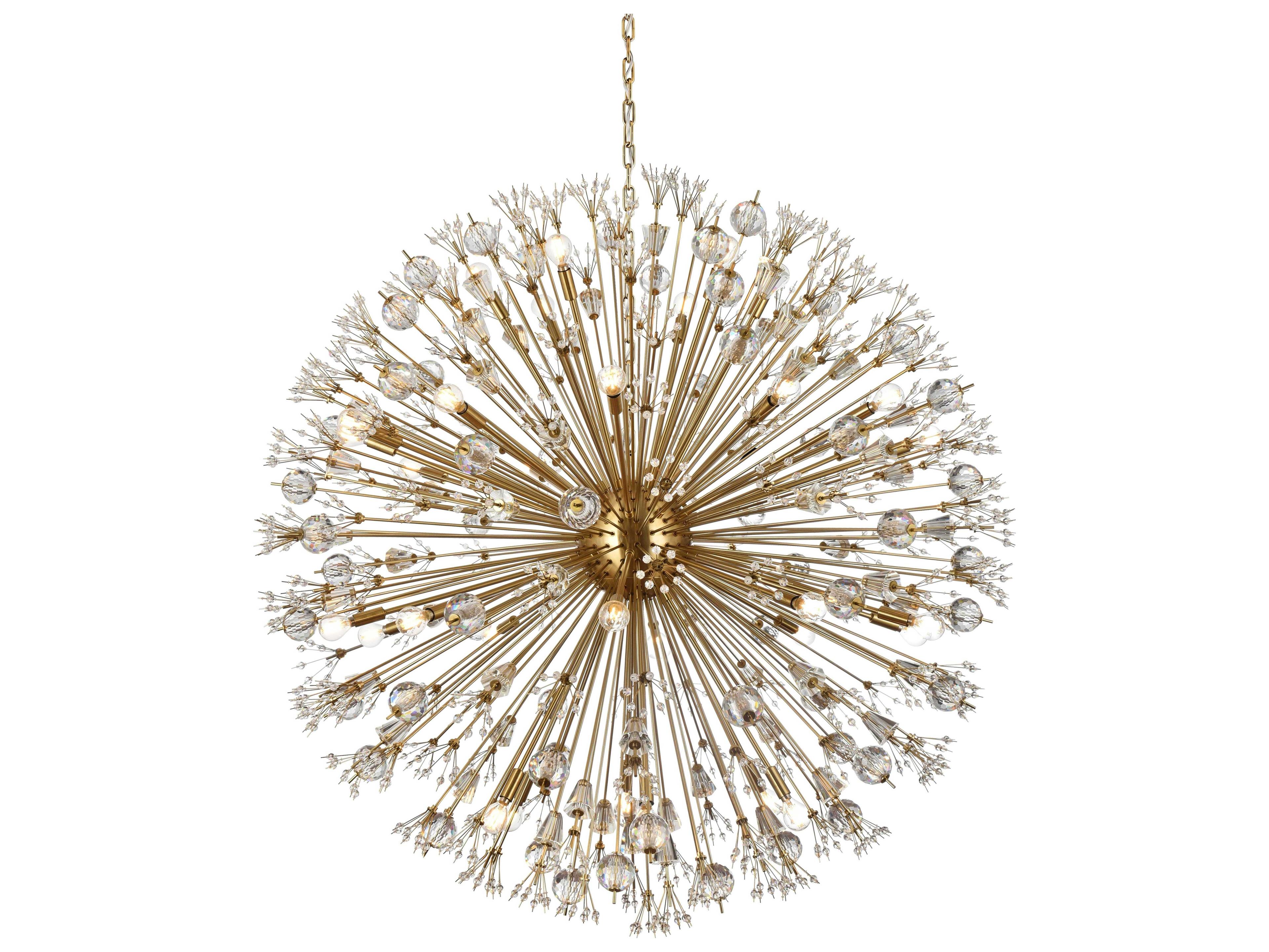 Elegant Lighting Vera 34-Light Gold Sputnik Pendant