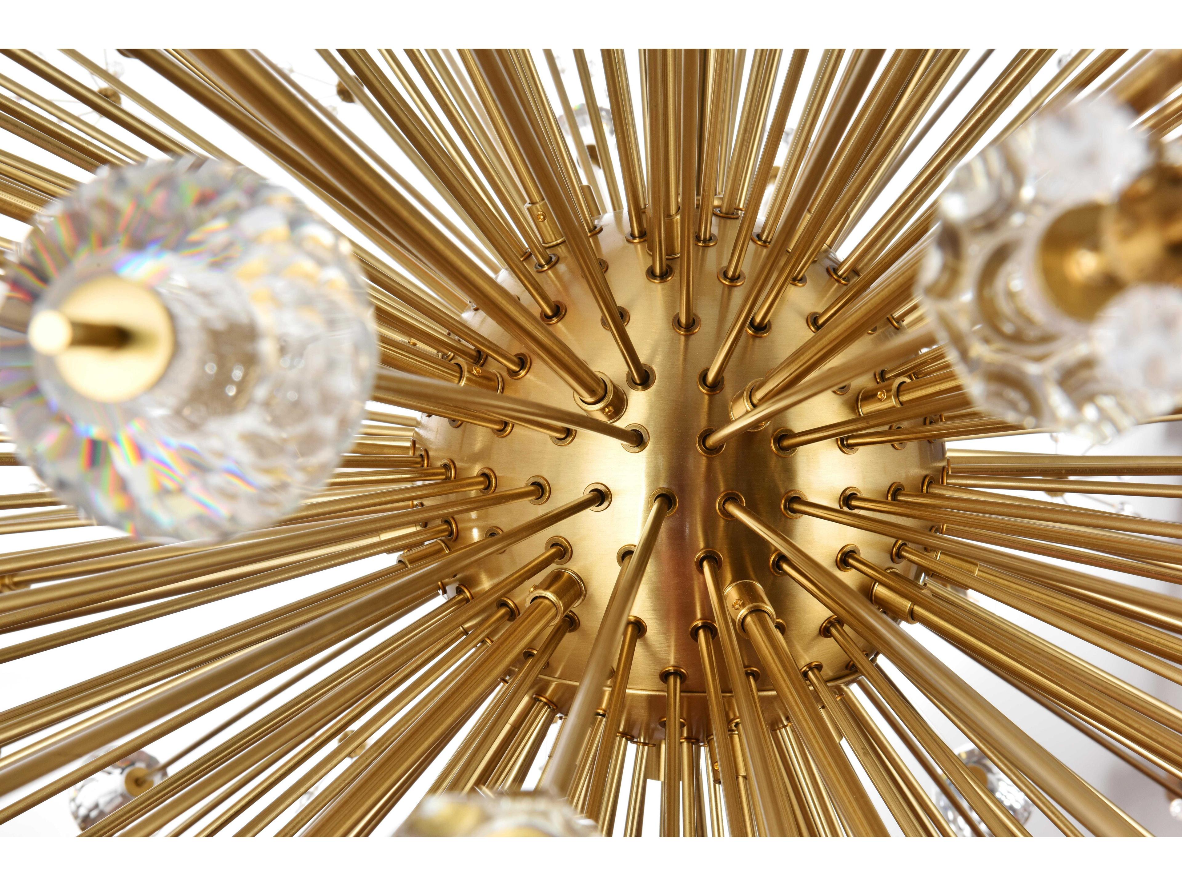 Elegant Lighting Vera 34-Light Gold Sputnik Pendant