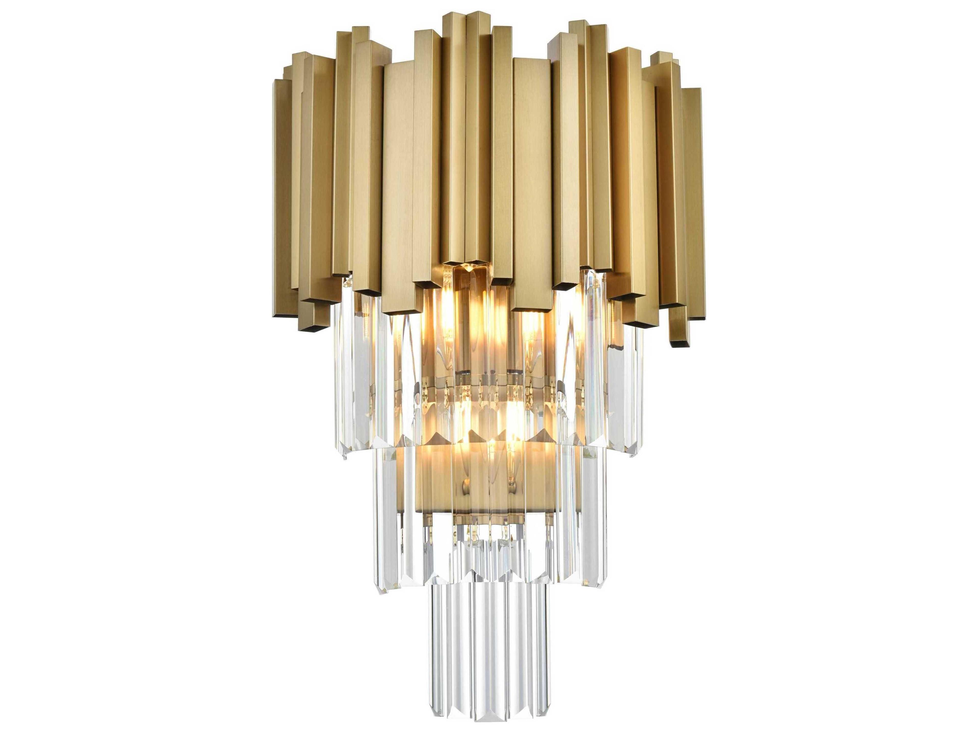 Willow 3-Light Satin Gold Wall Sconce