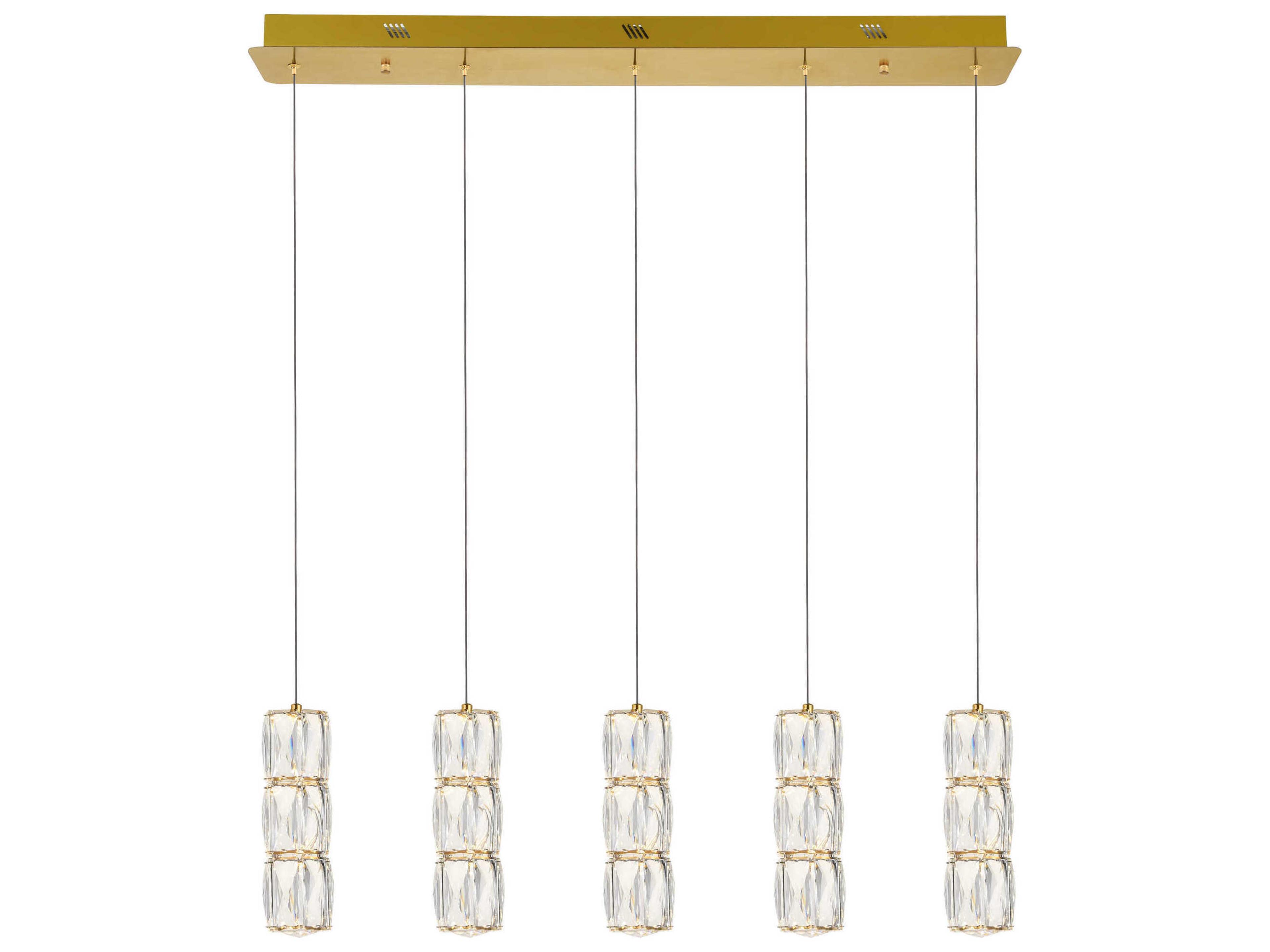 Polaris 5-Light Gold Island Pendant