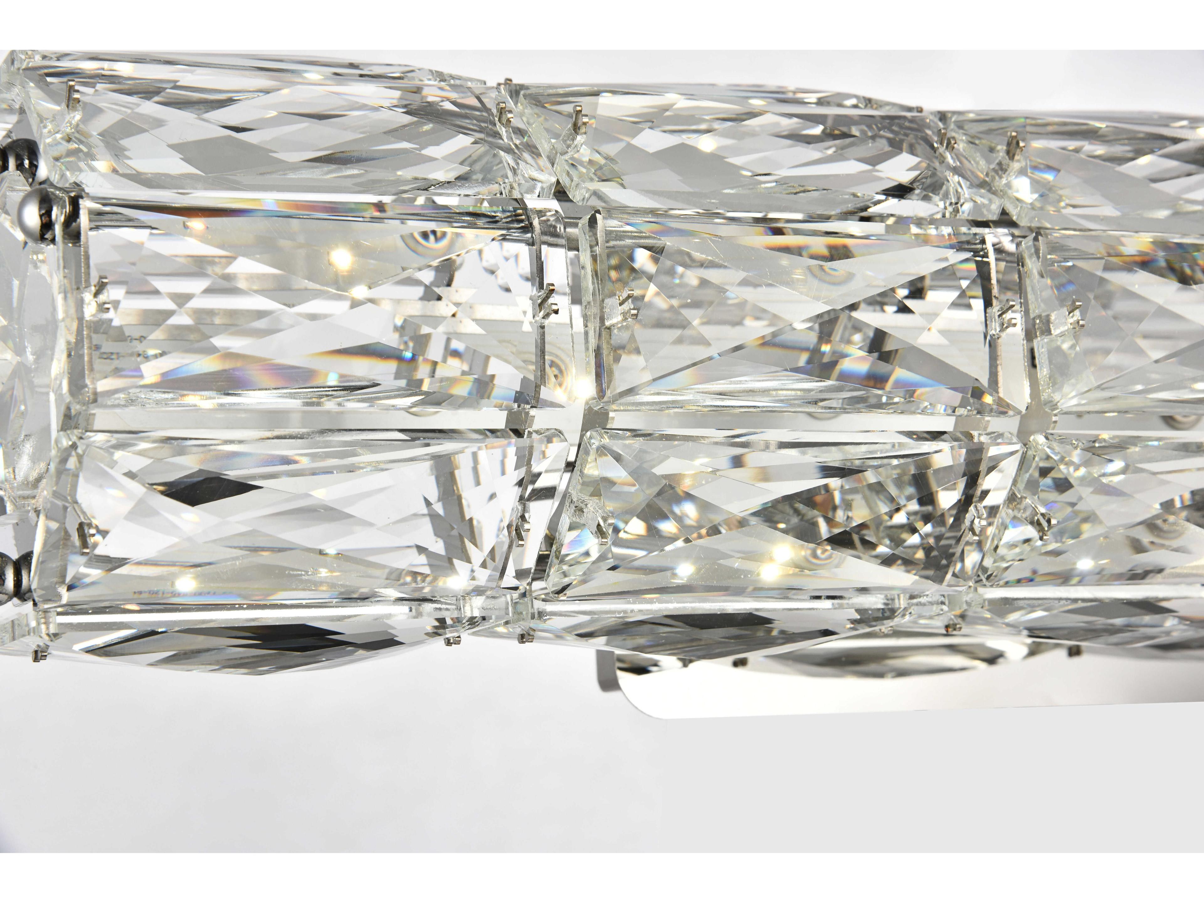 Elegant Lighting Valetta 1-Light Chrome Clear Crystal LED Wall Sconce