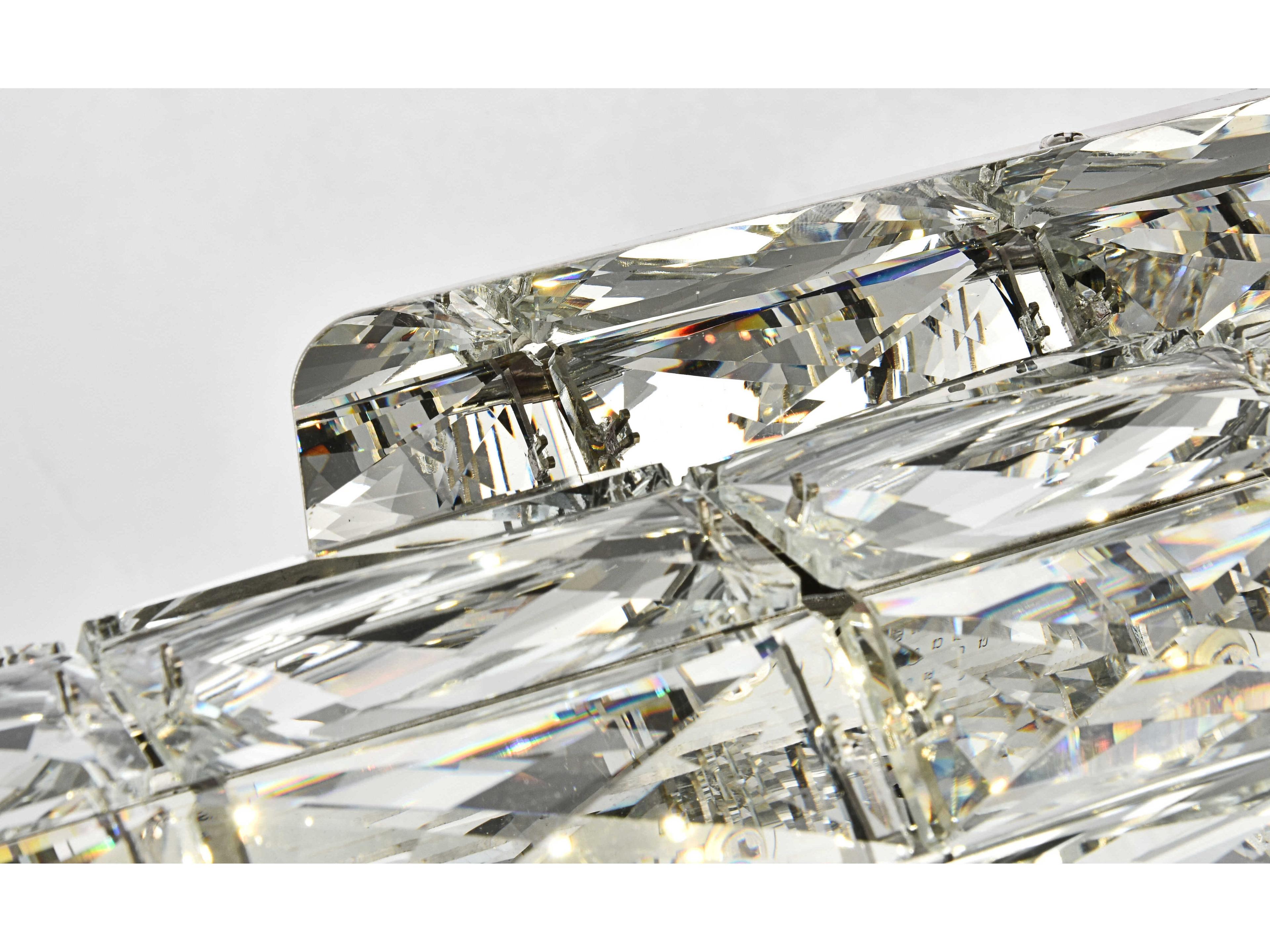 Elegant Lighting Valetta 1-Light Chrome Clear Crystal LED Wall Sconce