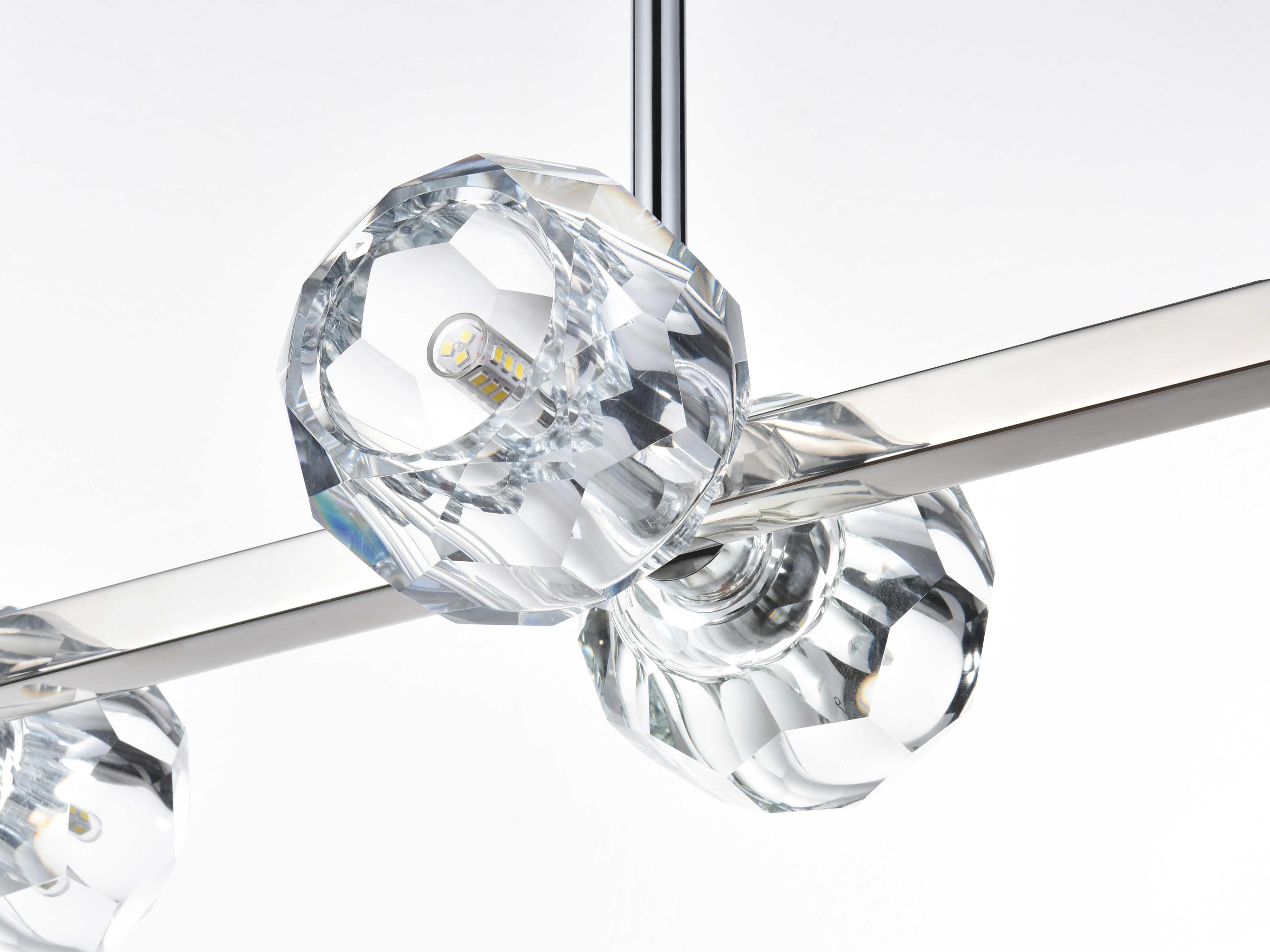 Elegant Lighting Eren 8-Light Chrome Linear Island Pendant