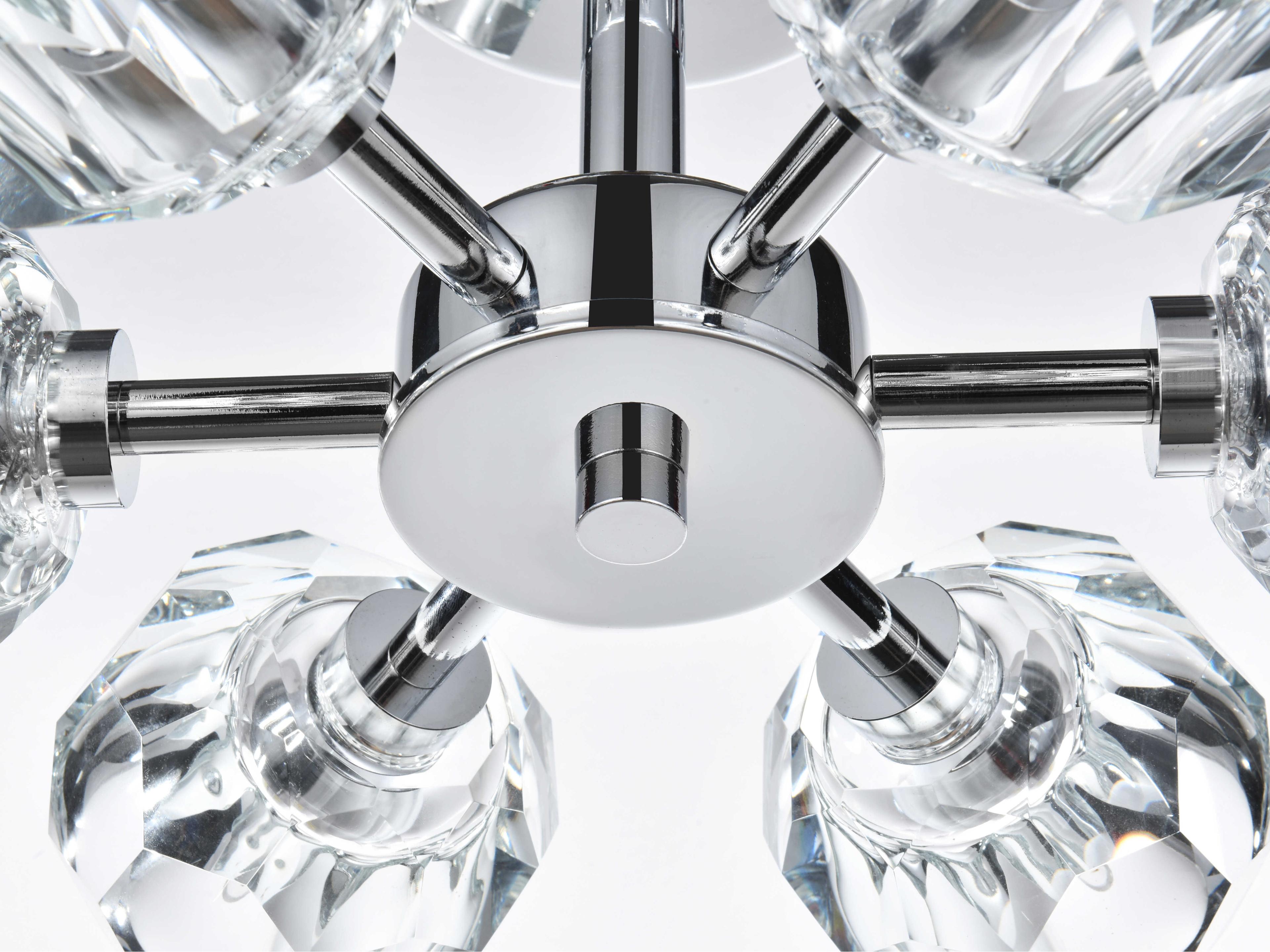 Elegant Lighting Eren 6-Light Chrome Semi Flush Mount