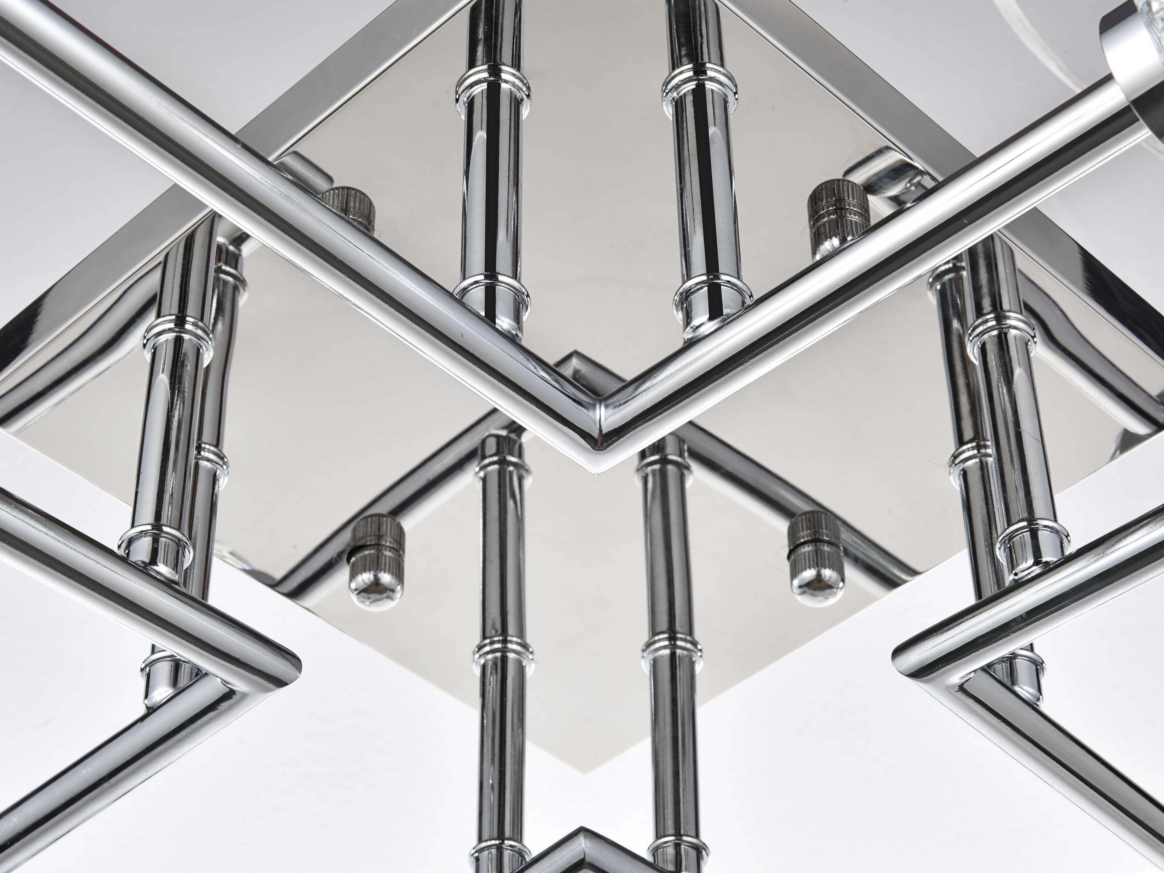 Elegant Lighting Eren 8-Light Chrome Semi Flush Mount