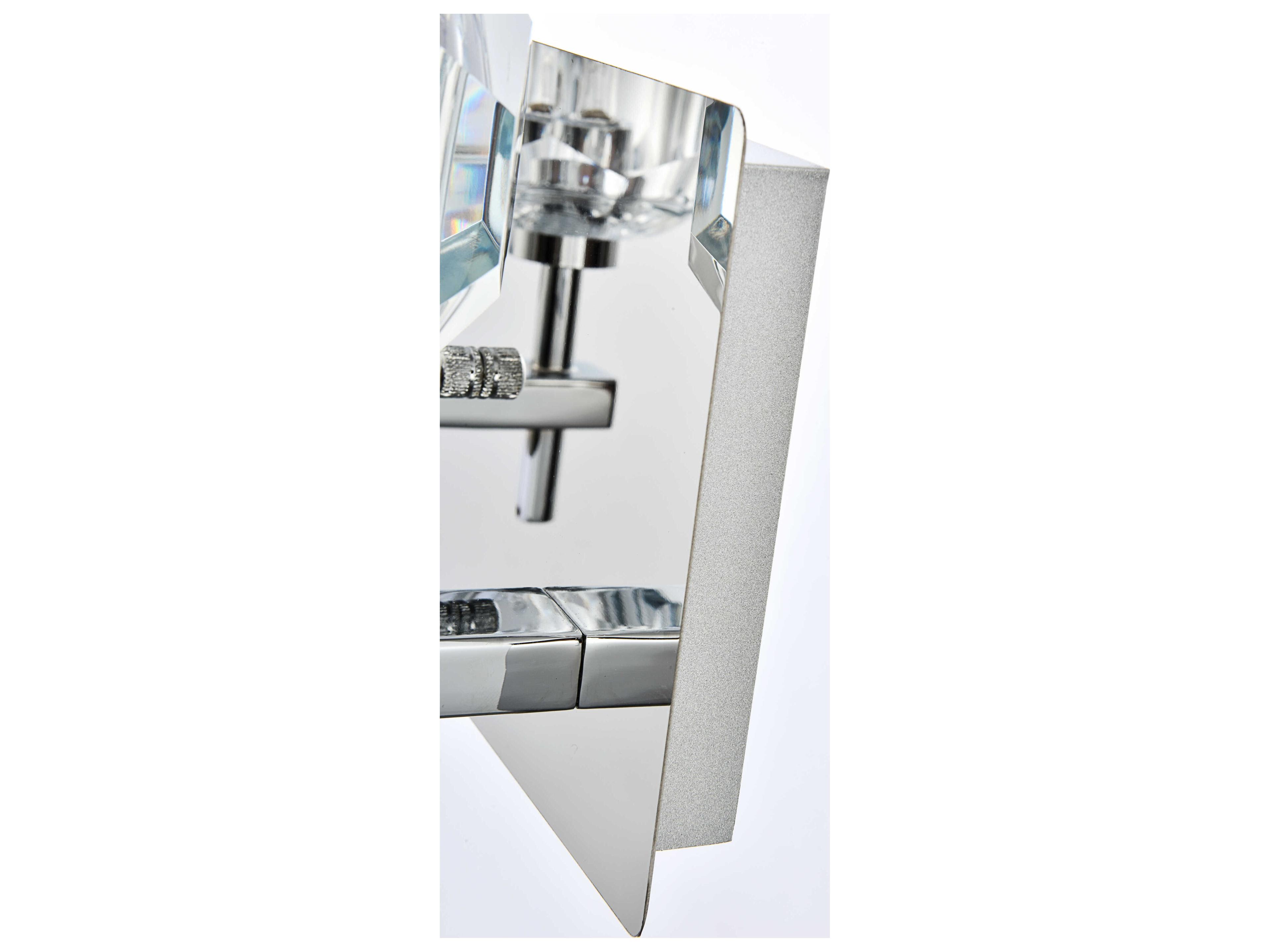 Elegant Lighting Graham 4-Light Chrome Crystal Vanity Light