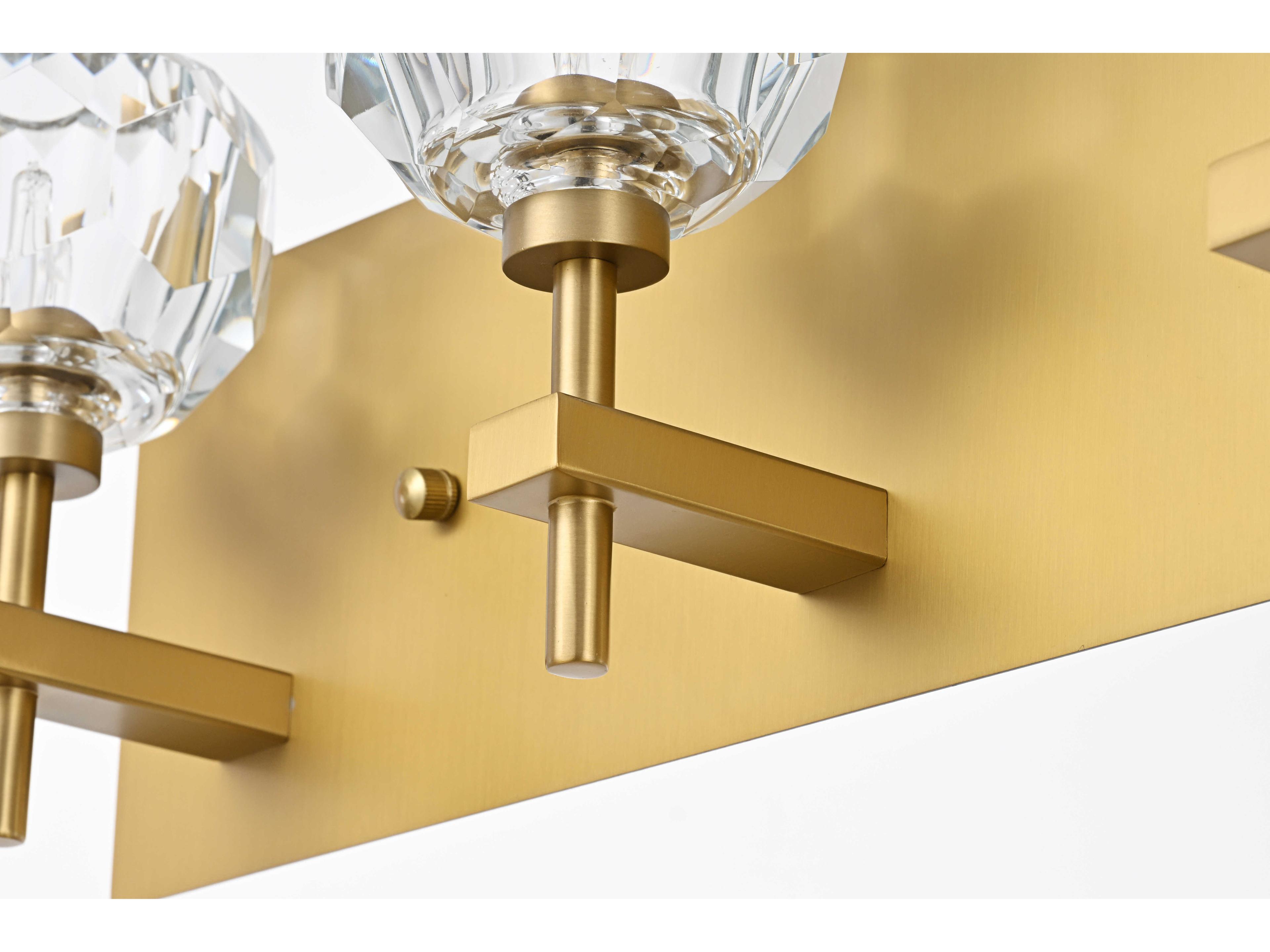 Elegant Lighting Graham 5-Light Gold Crystal Vanity Light