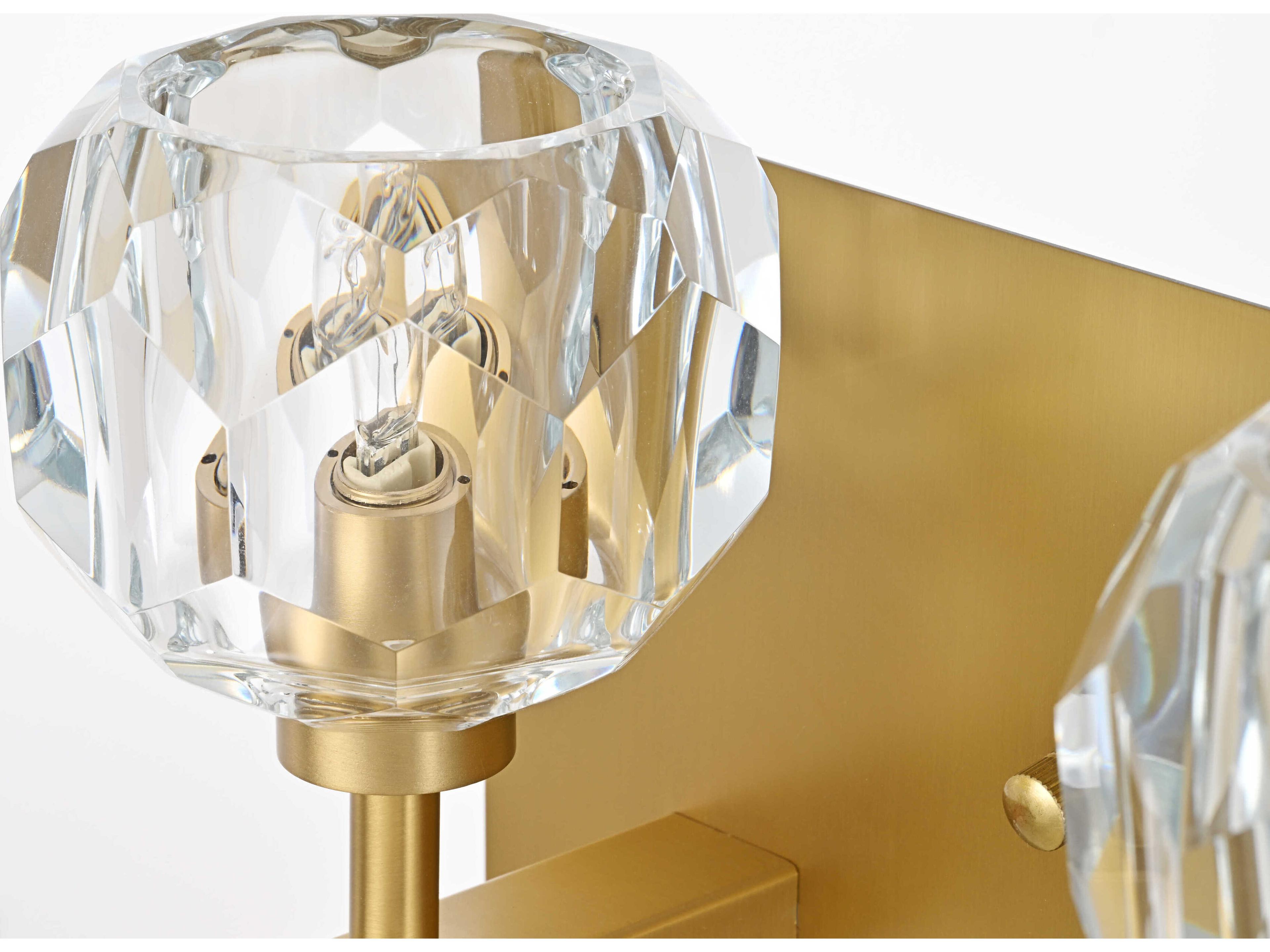 Elegant Lighting Graham 5-Light Gold Crystal Vanity Light