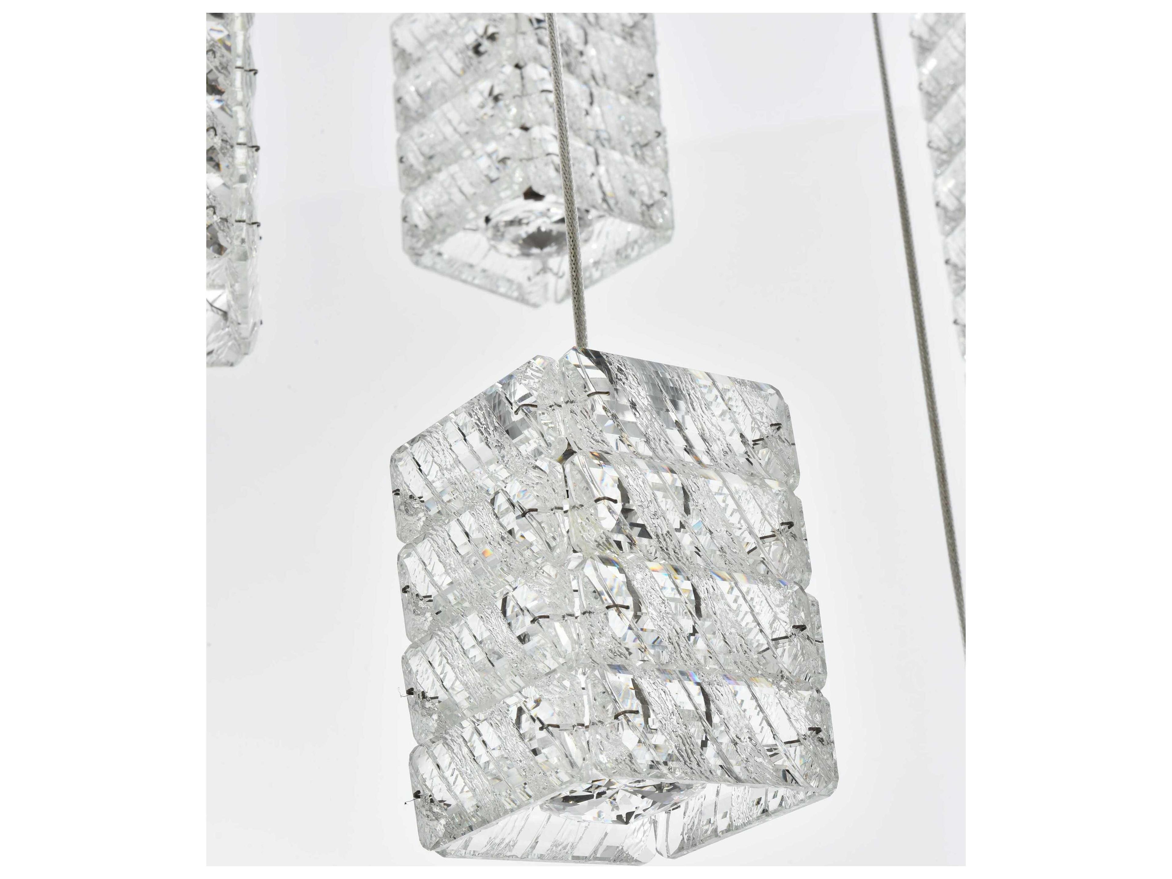 Elegant Lighting Aston 12-Light Chrome Pendant