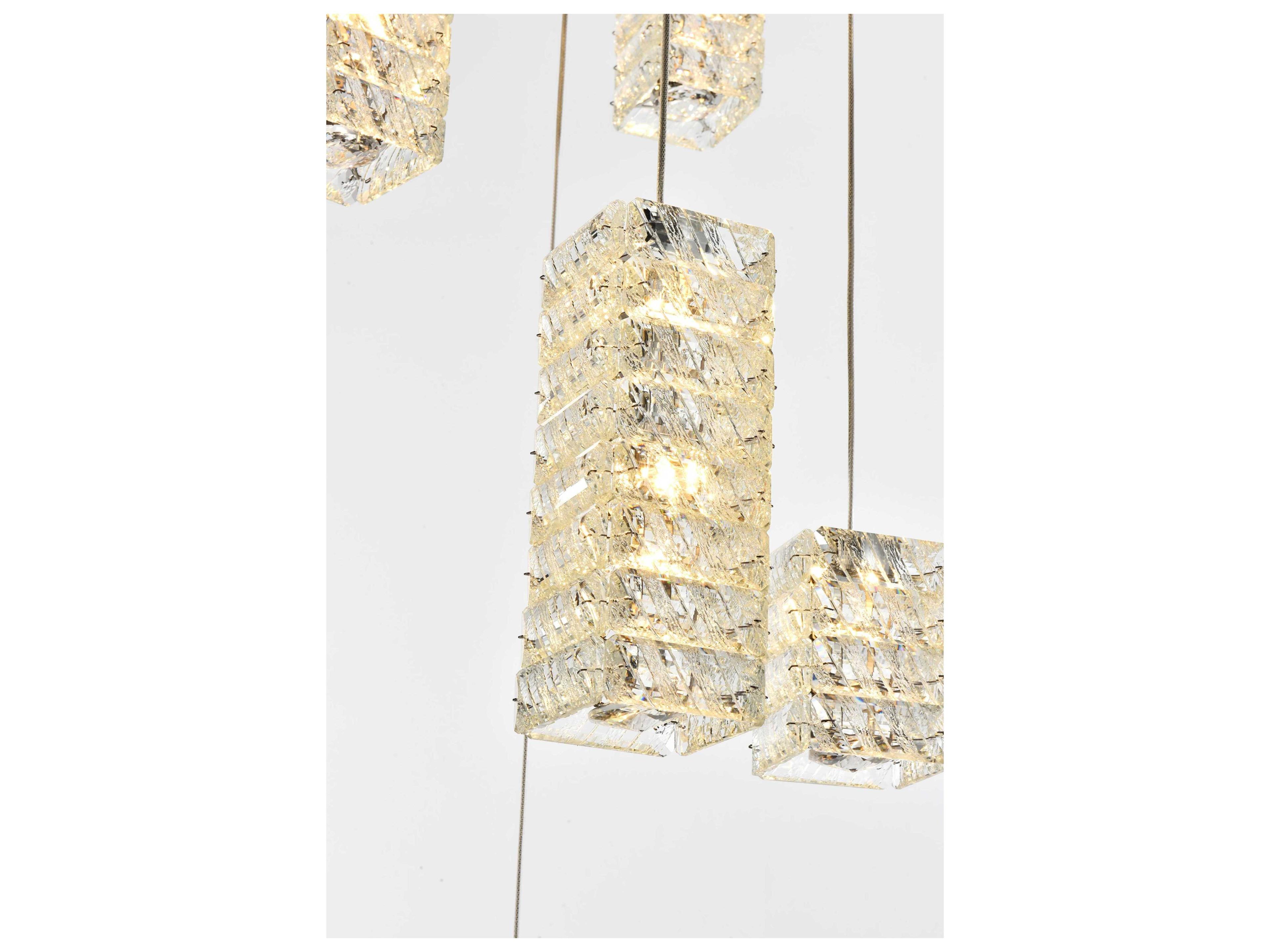 Elegant Lighting Aston 16-Light Chrome Pendant