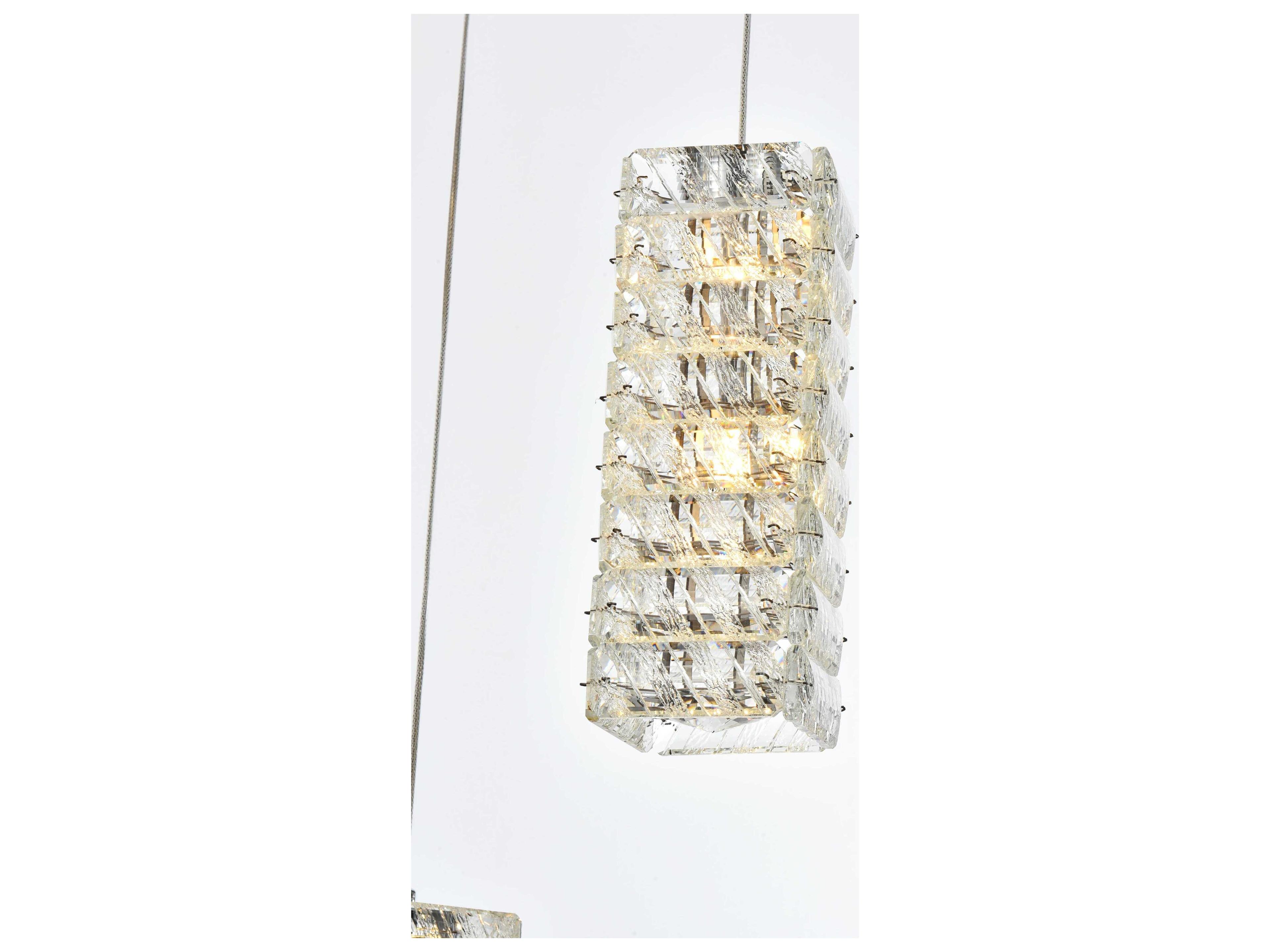 Elegant Lighting Aston 3-Light Chrome Pendant