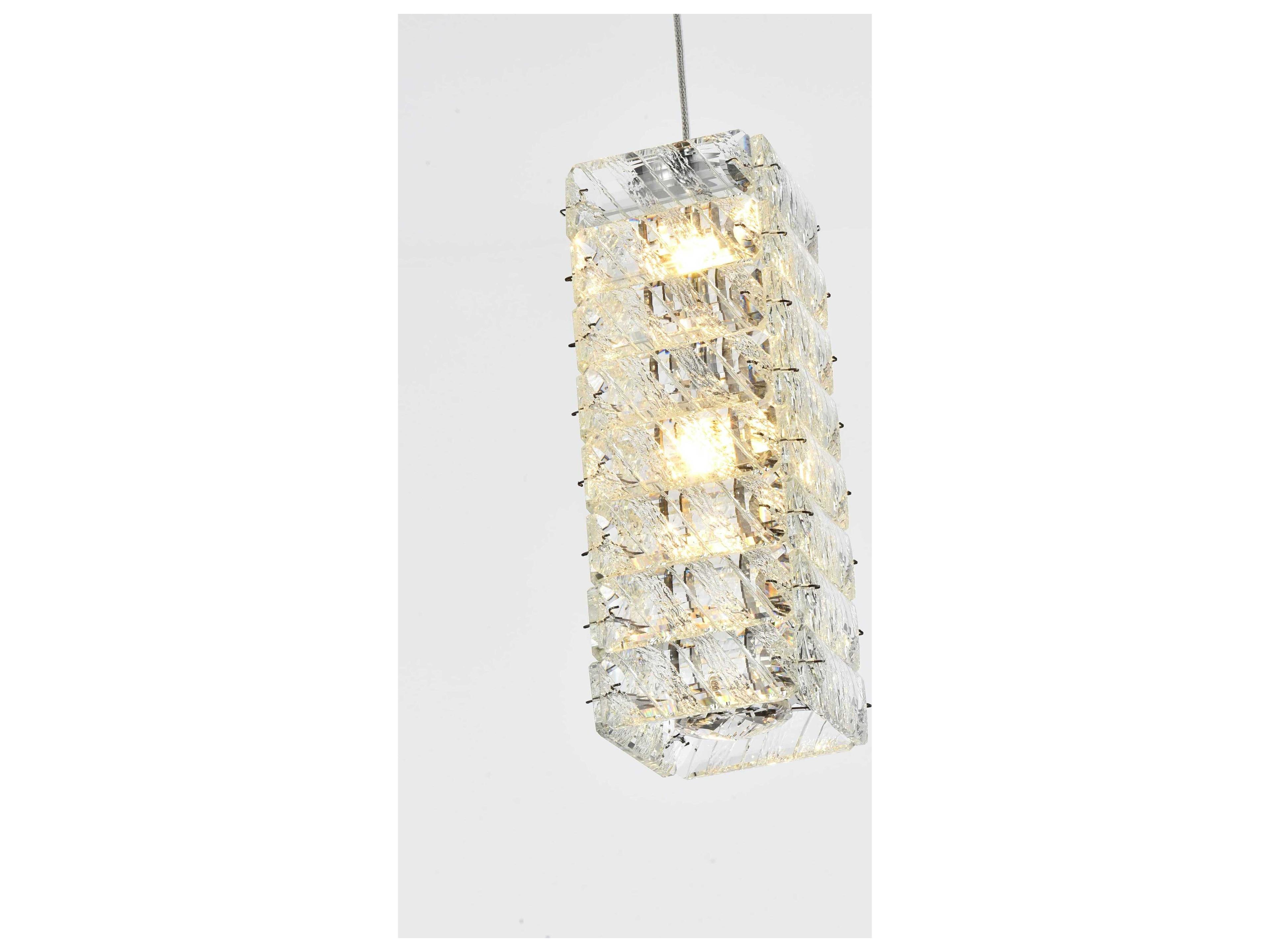 Elegant Lighting Aston 5-Light Chrome Island Pendant