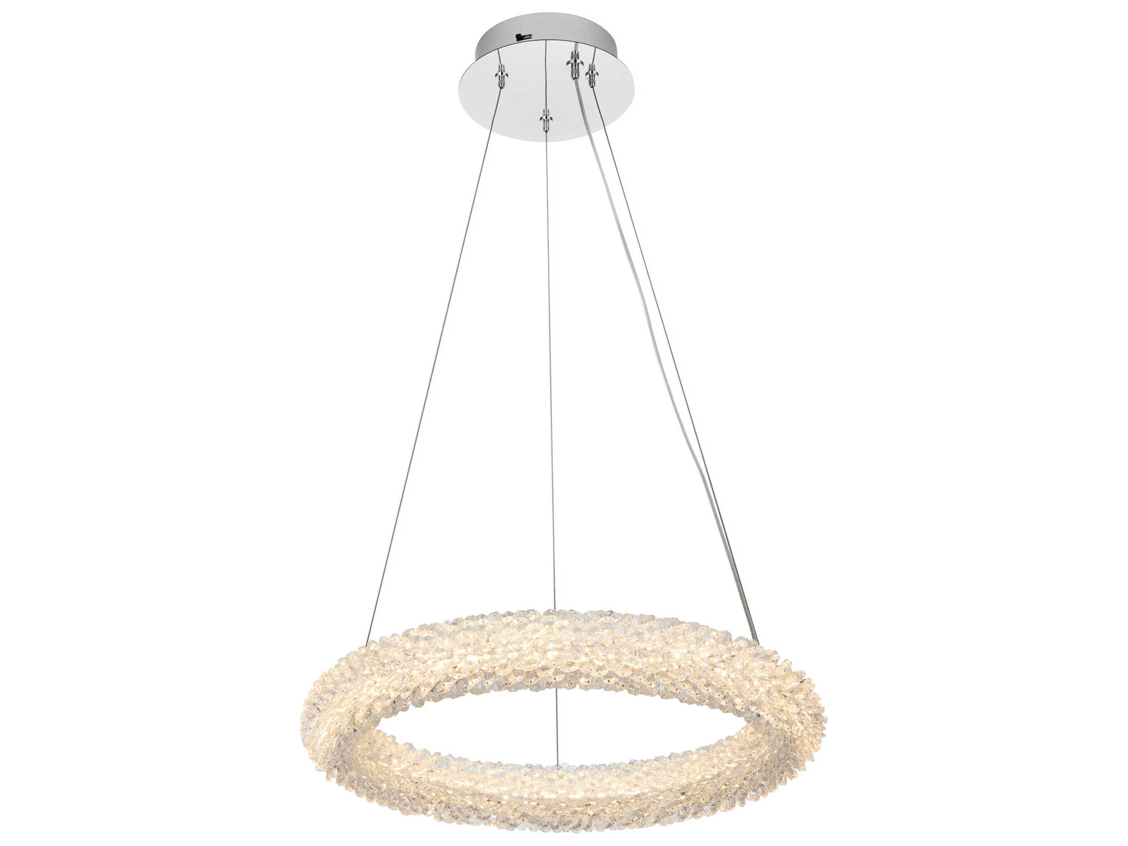 Bowen 1-Light Chrome Round Pendant