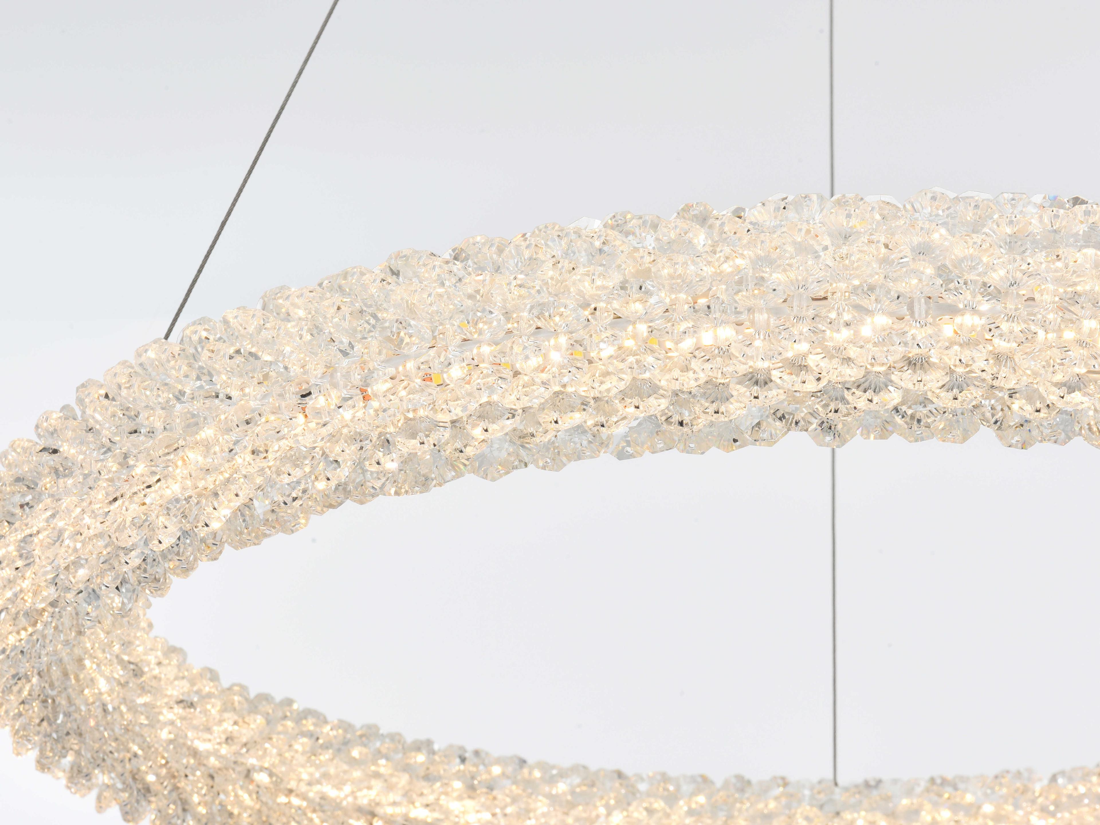 Elegant Lighting Bowen 1-Light Chrome Round Pendant