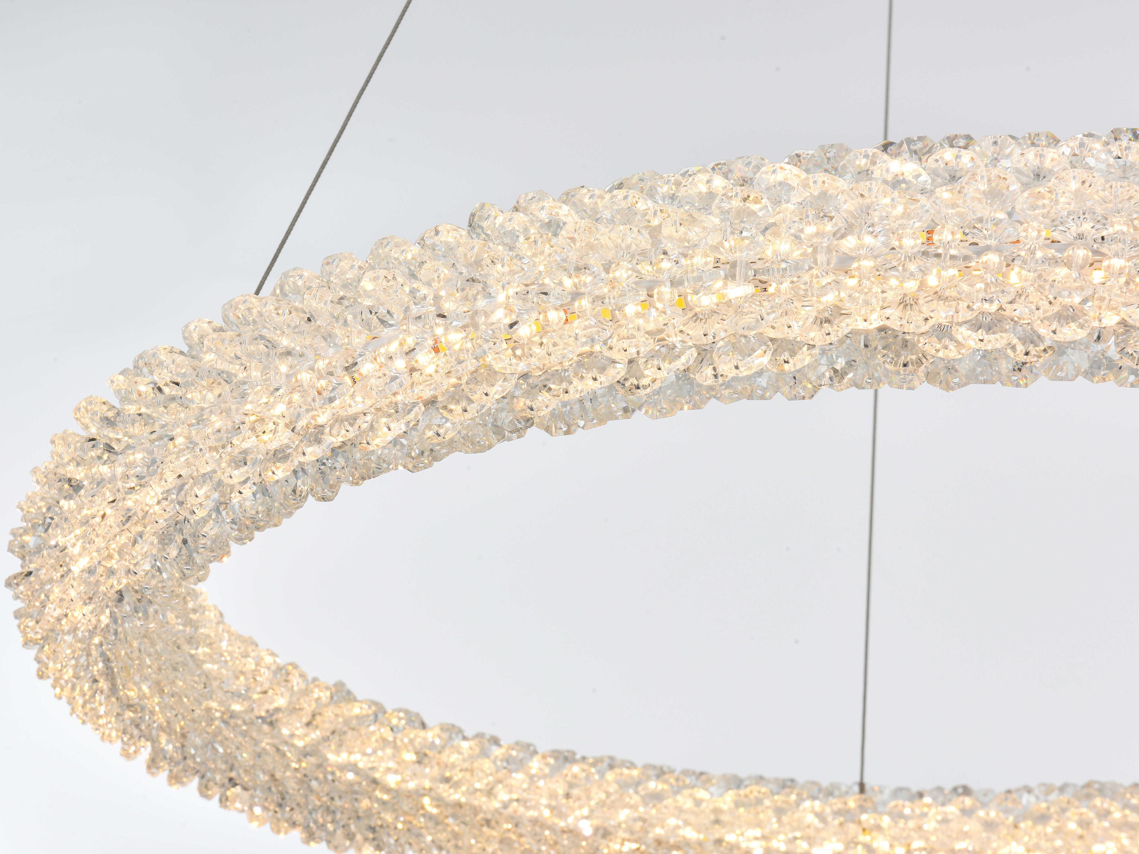 Elegant Lighting Bowen 1-Light Chrome Round Pendant