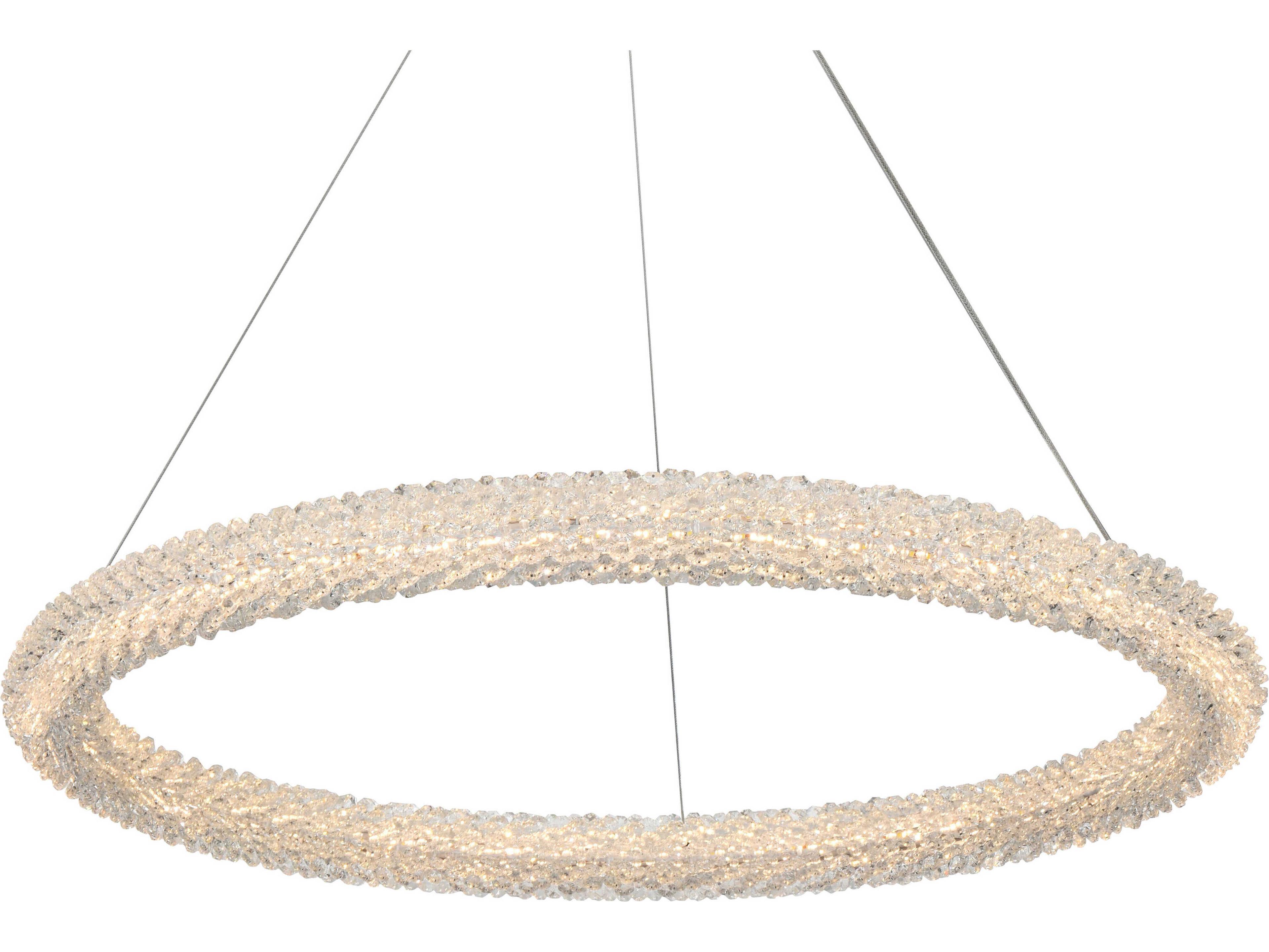 Elegant Lighting Bowen 1-Light Satin Gold Round Pendant